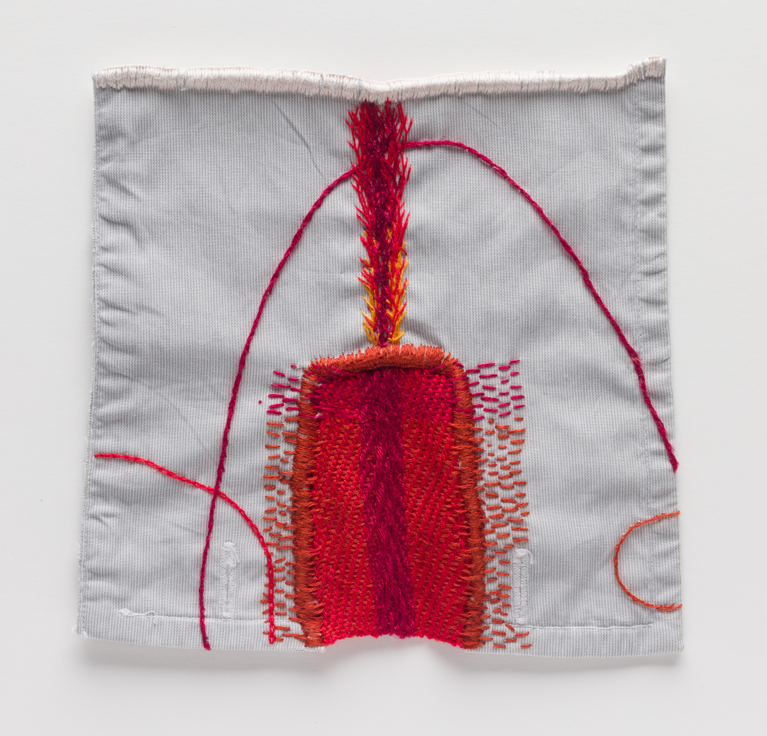 Cuff 28, 2025. Mending and embroidery in shirt cuff. Photography by Tim Thayer.