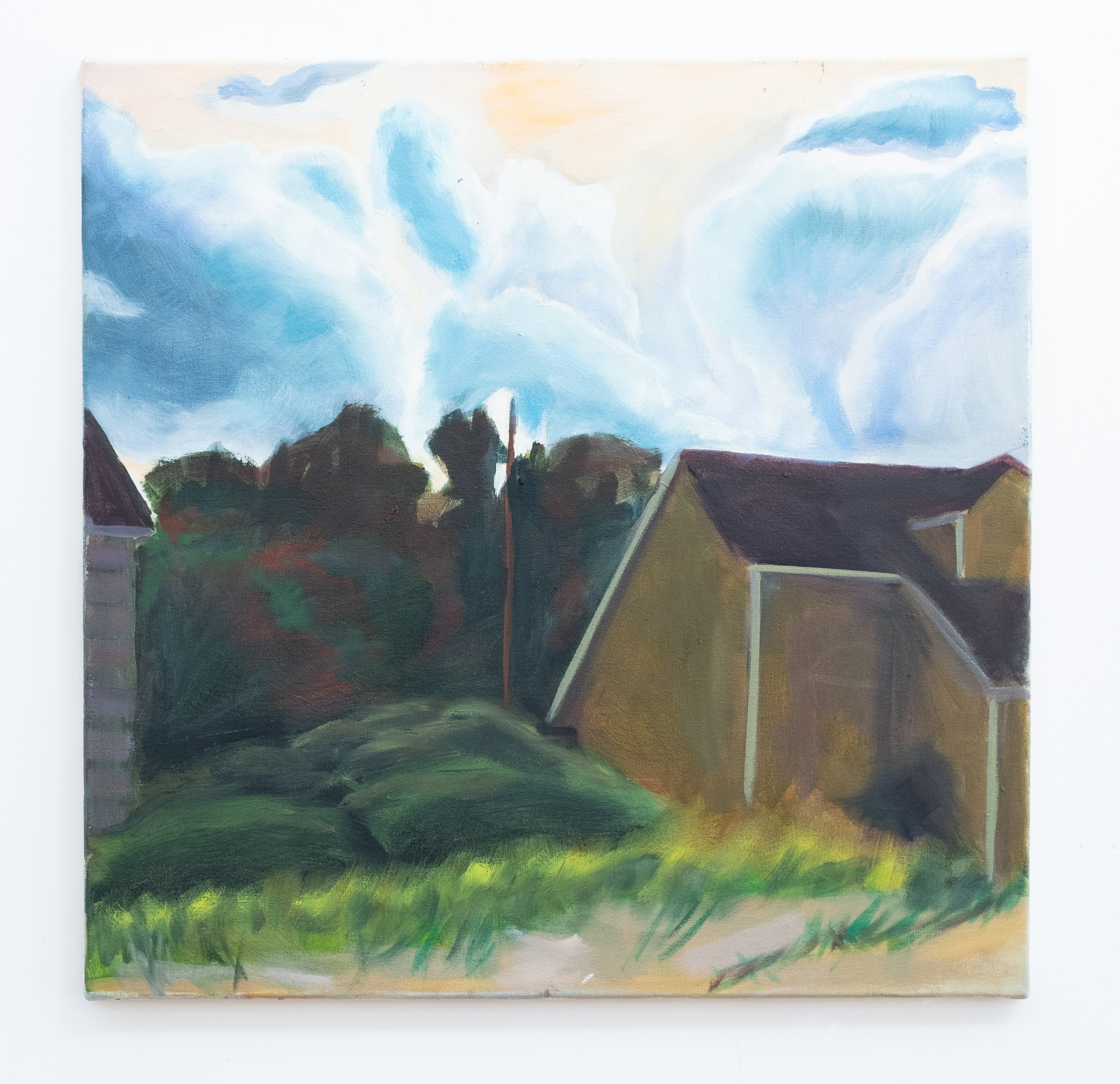 Storm, oil on canvas, 20 x 20 inches, 2017