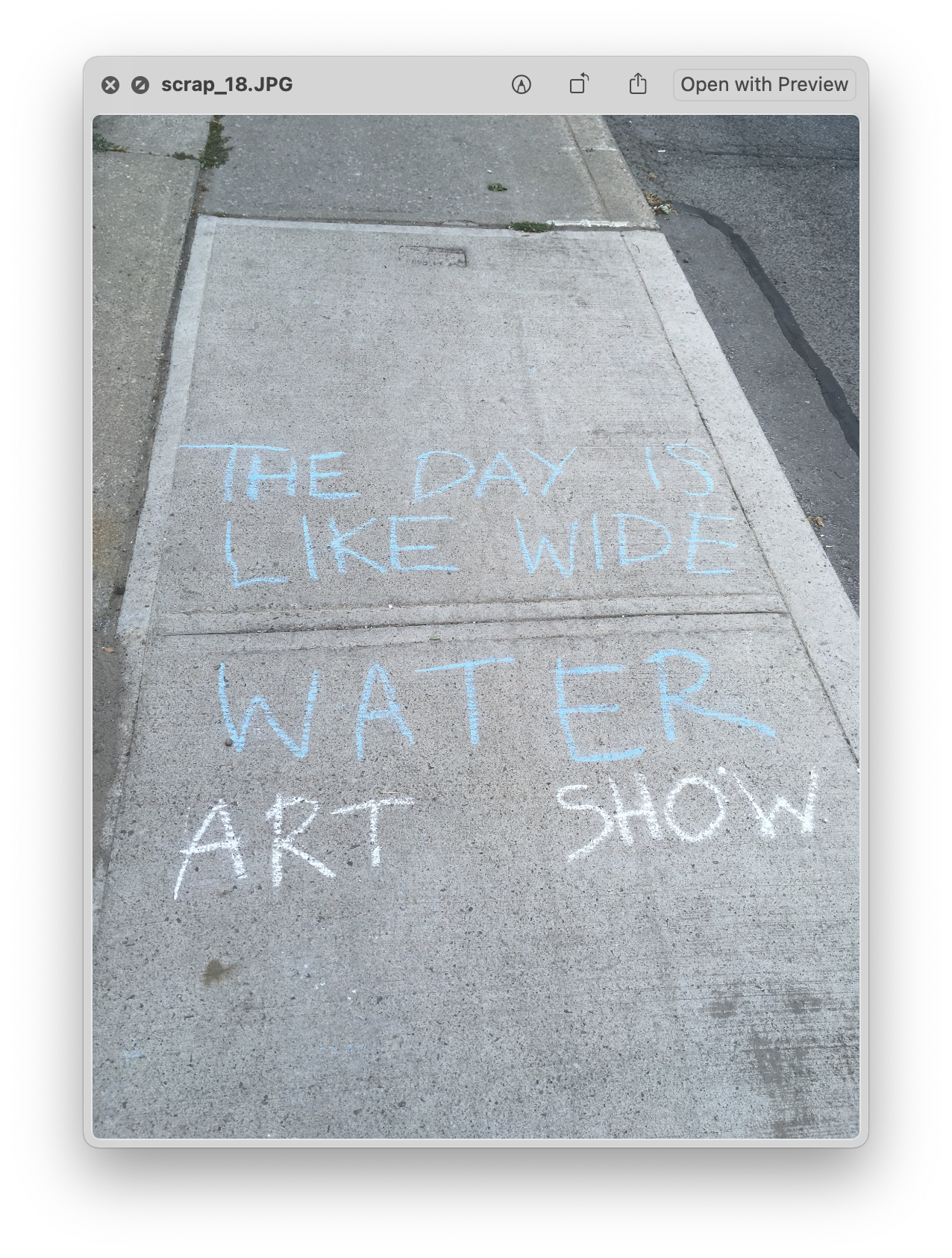 My practice happens on the ground