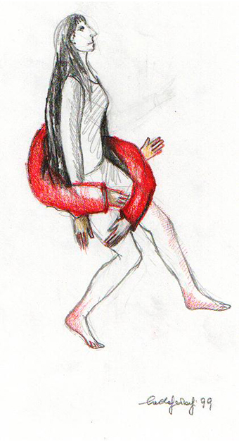  FRANCESCA M    1999 matita e pastello su carta cm21x29,7 