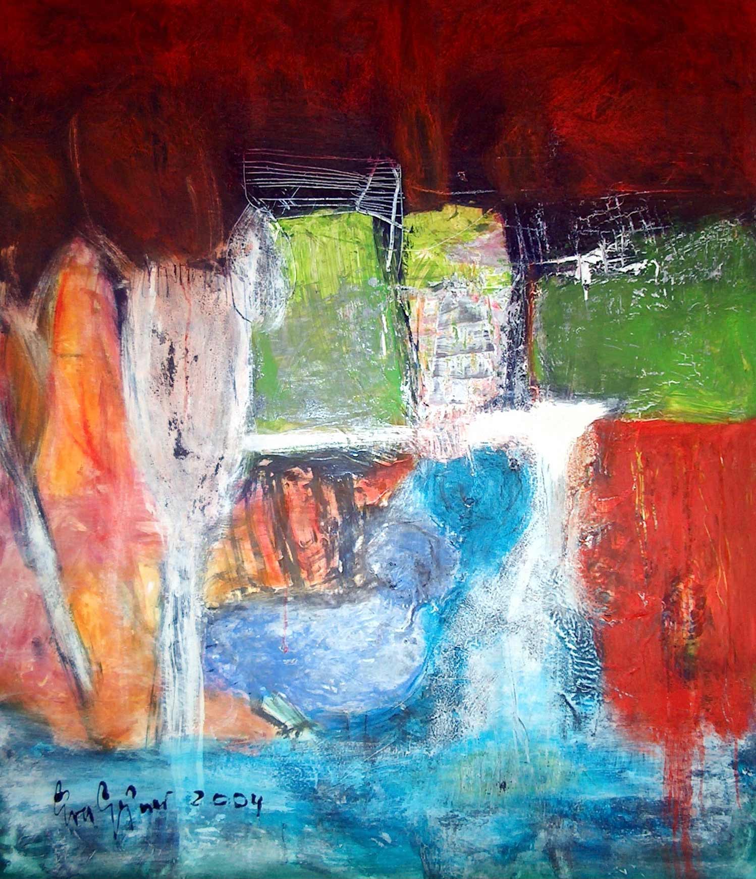 eva gessner holy child in a blue cabin