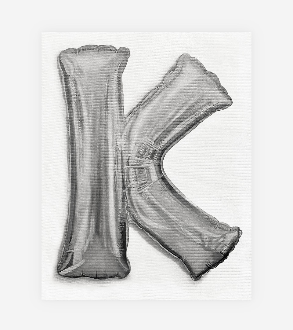 SILVER 'K'OIL ON CANVASSOLD