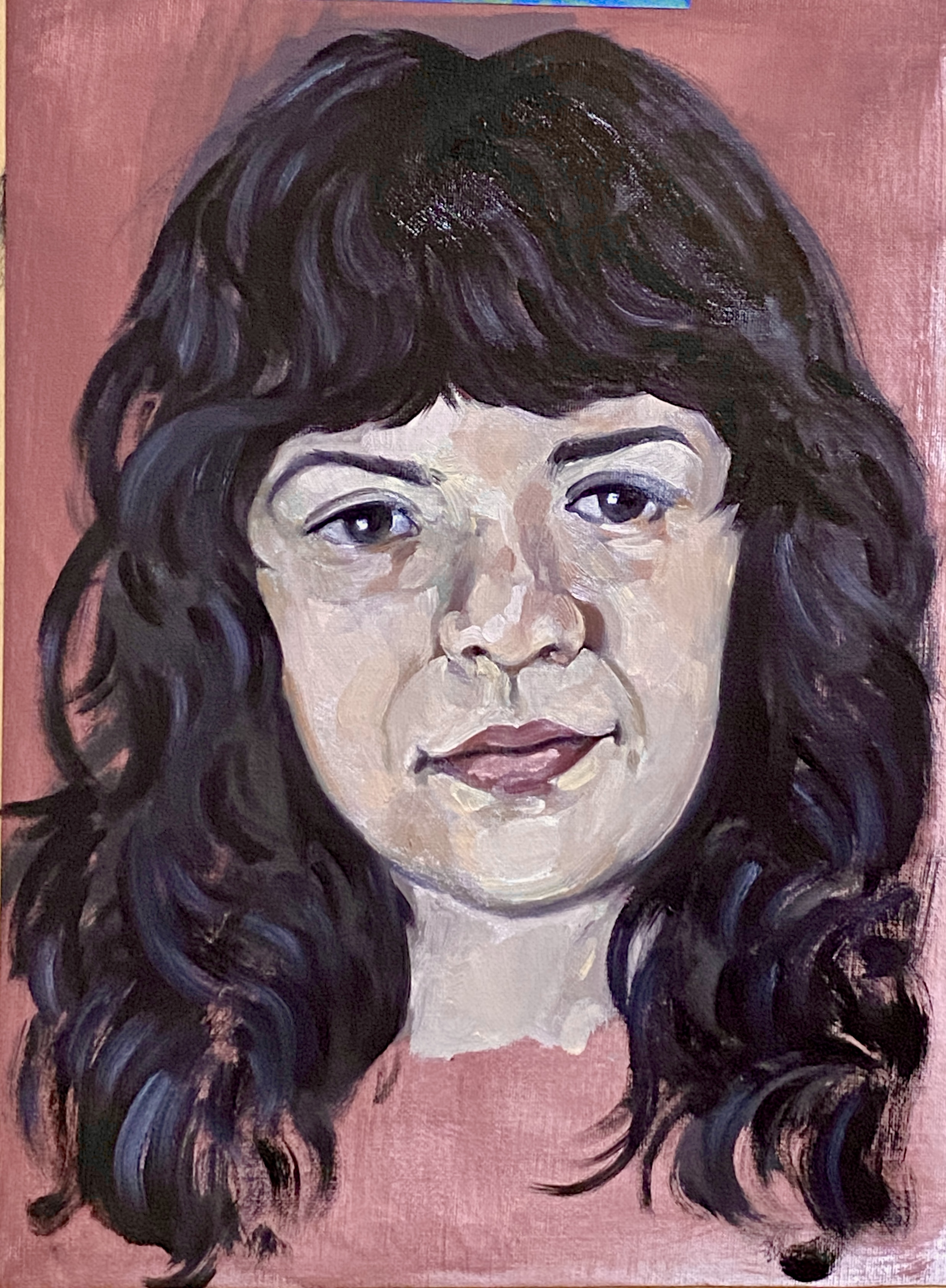 Study: Mikela 1 (2026), oil paint on canvas, 42x30cm