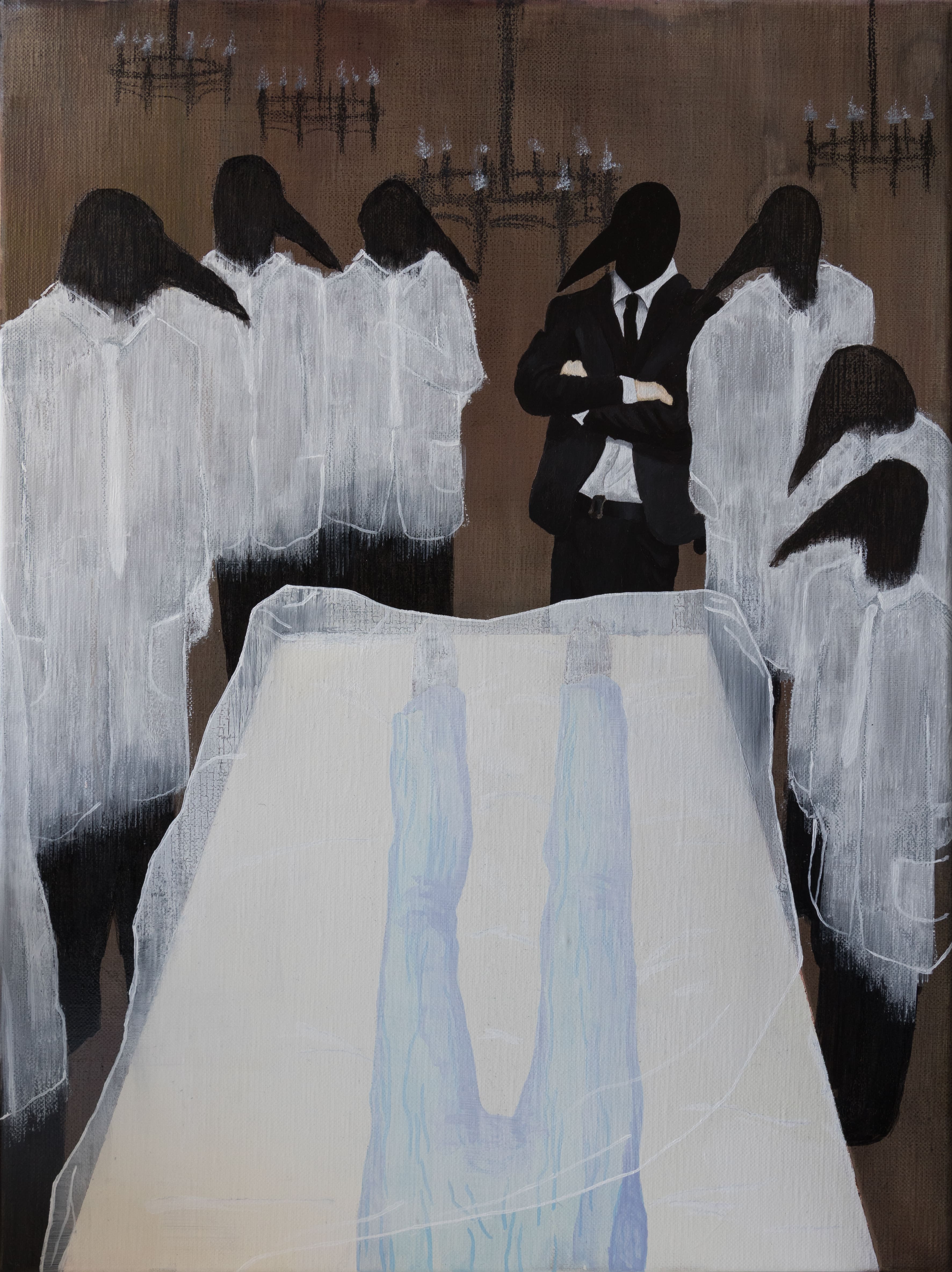 I wasn't sure about these doctors // Acrylic on Canvas // 30x40cm // 2022