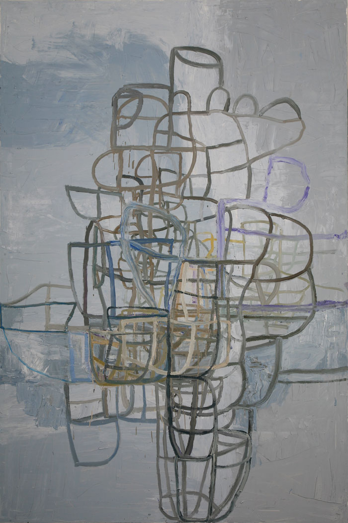 Time Bomb 1, 2011, oil on canvas, 108x72in