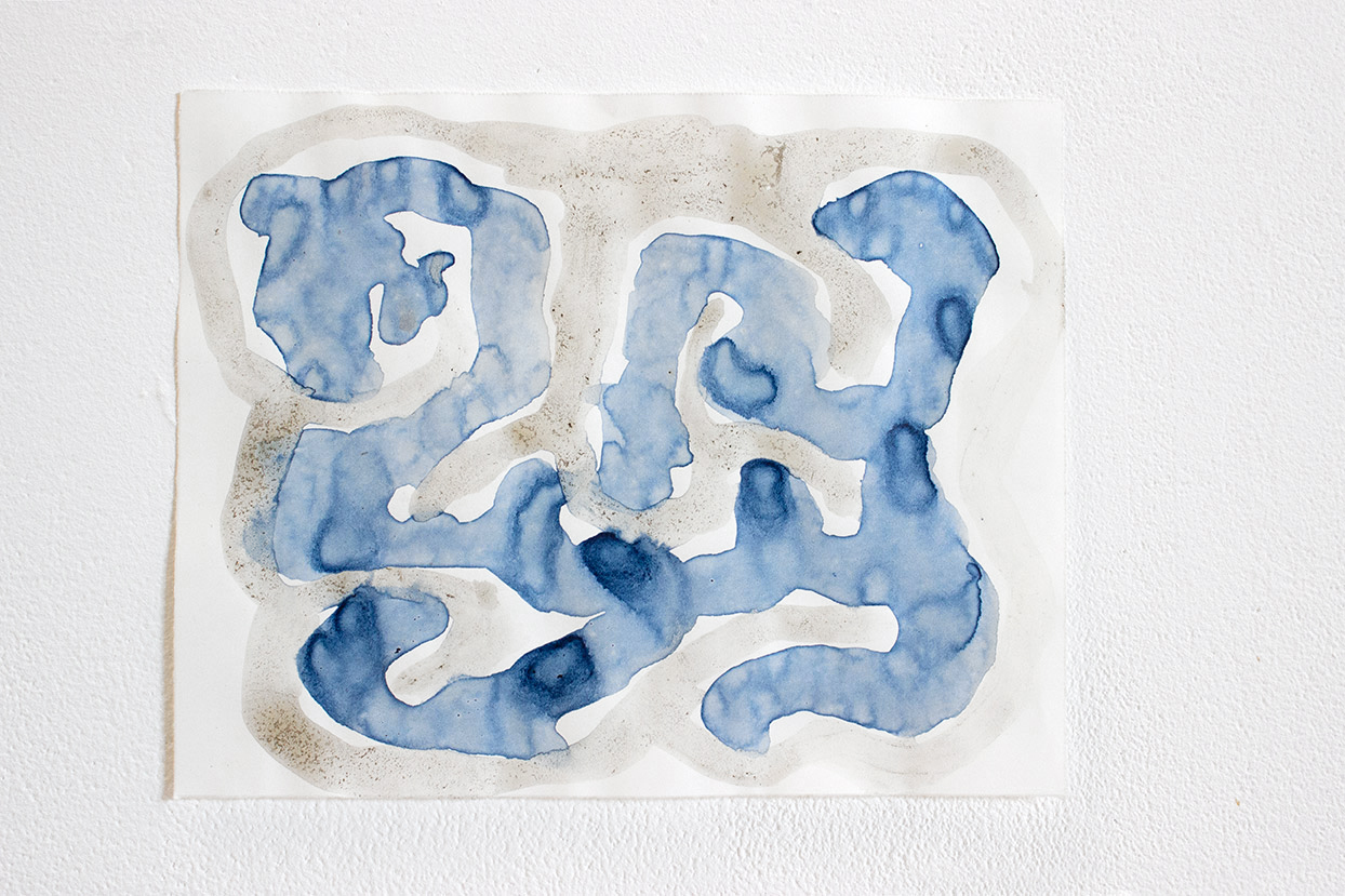 Untitled, pigment, 9"x7.5