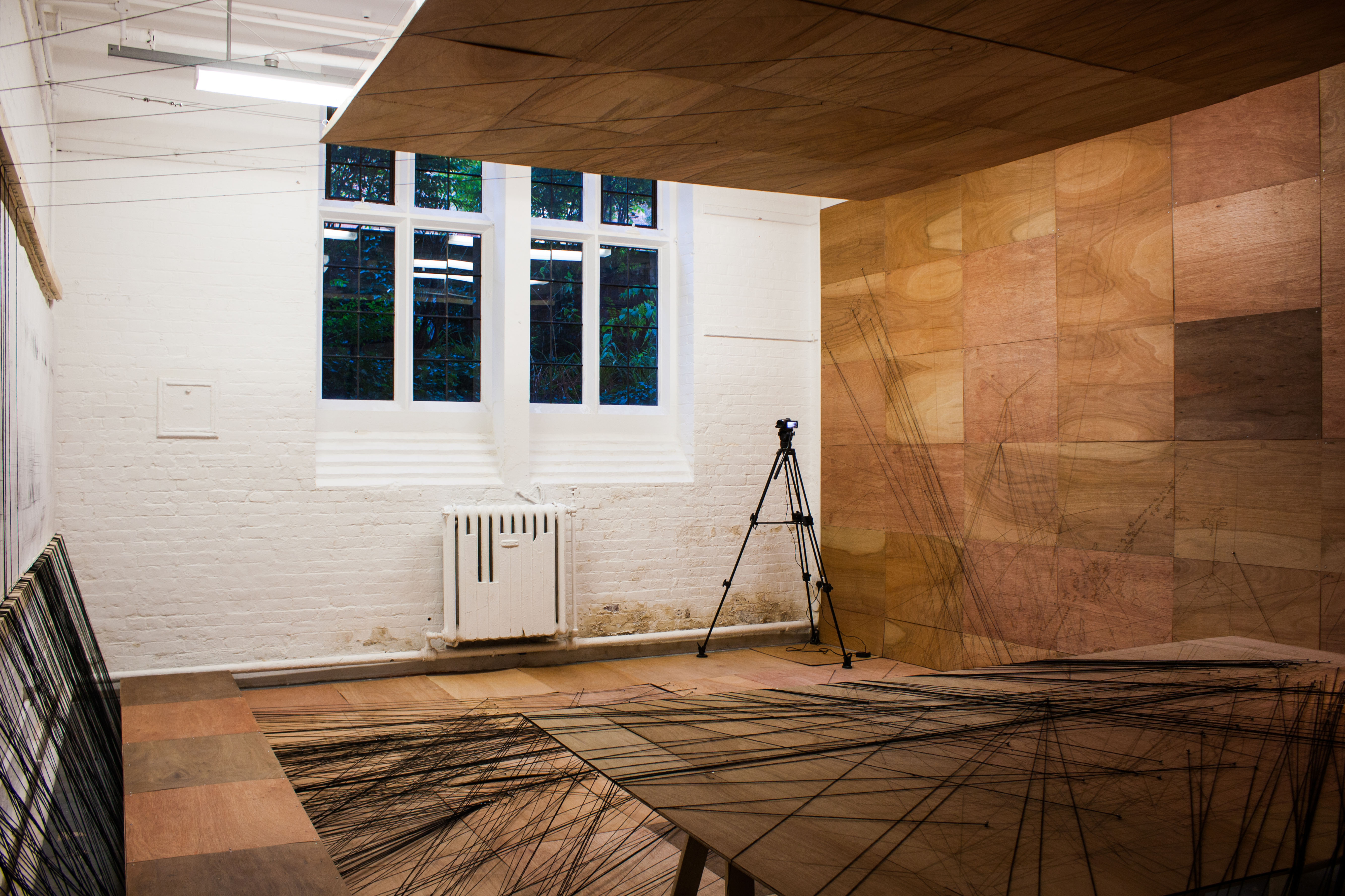 Weaving Lines/Looming Narratives: General View. Photograph: Sophia Banou