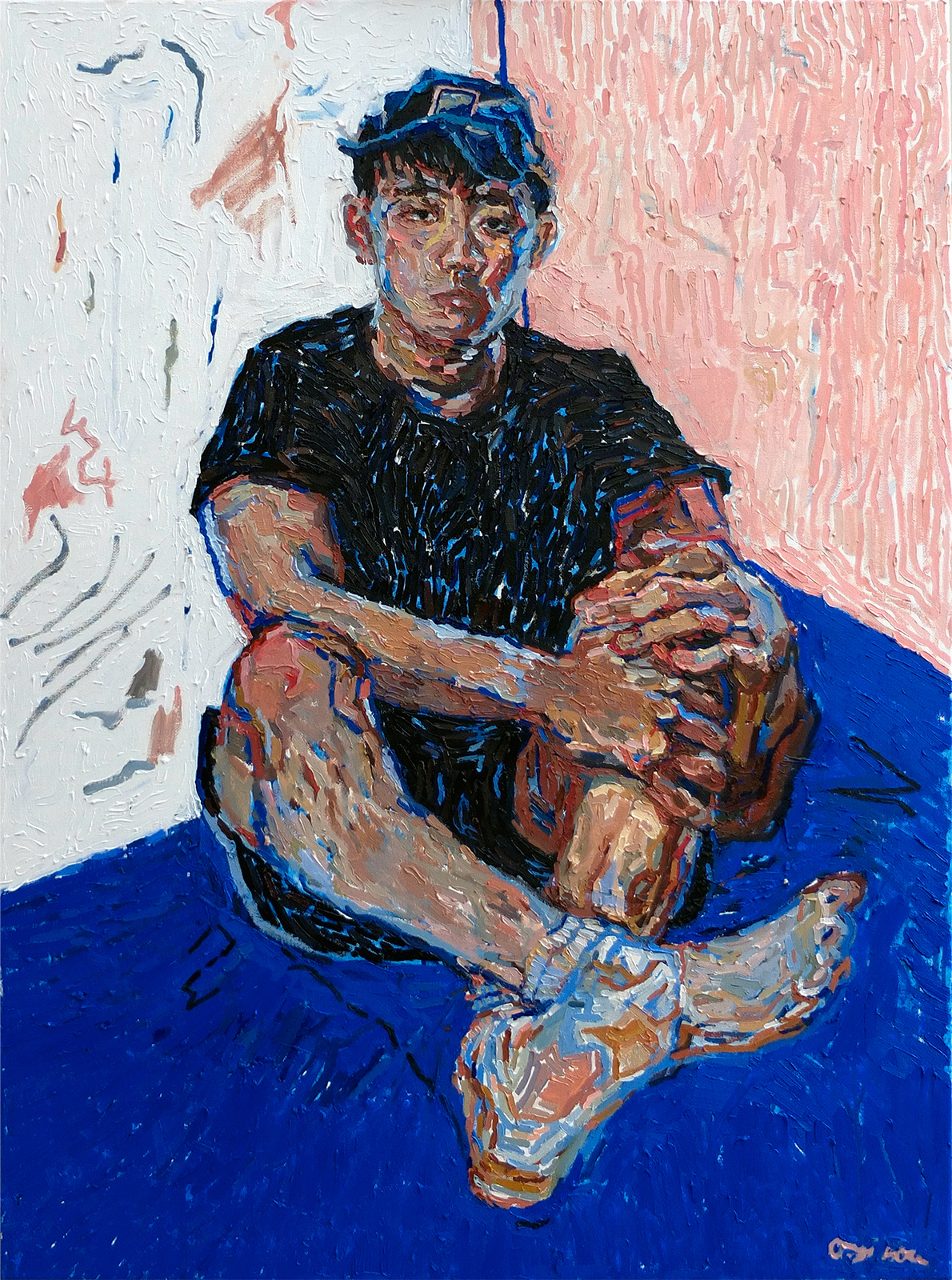 Self-portrait (18), 2016, 24 x 32 inches, Oils on canvas