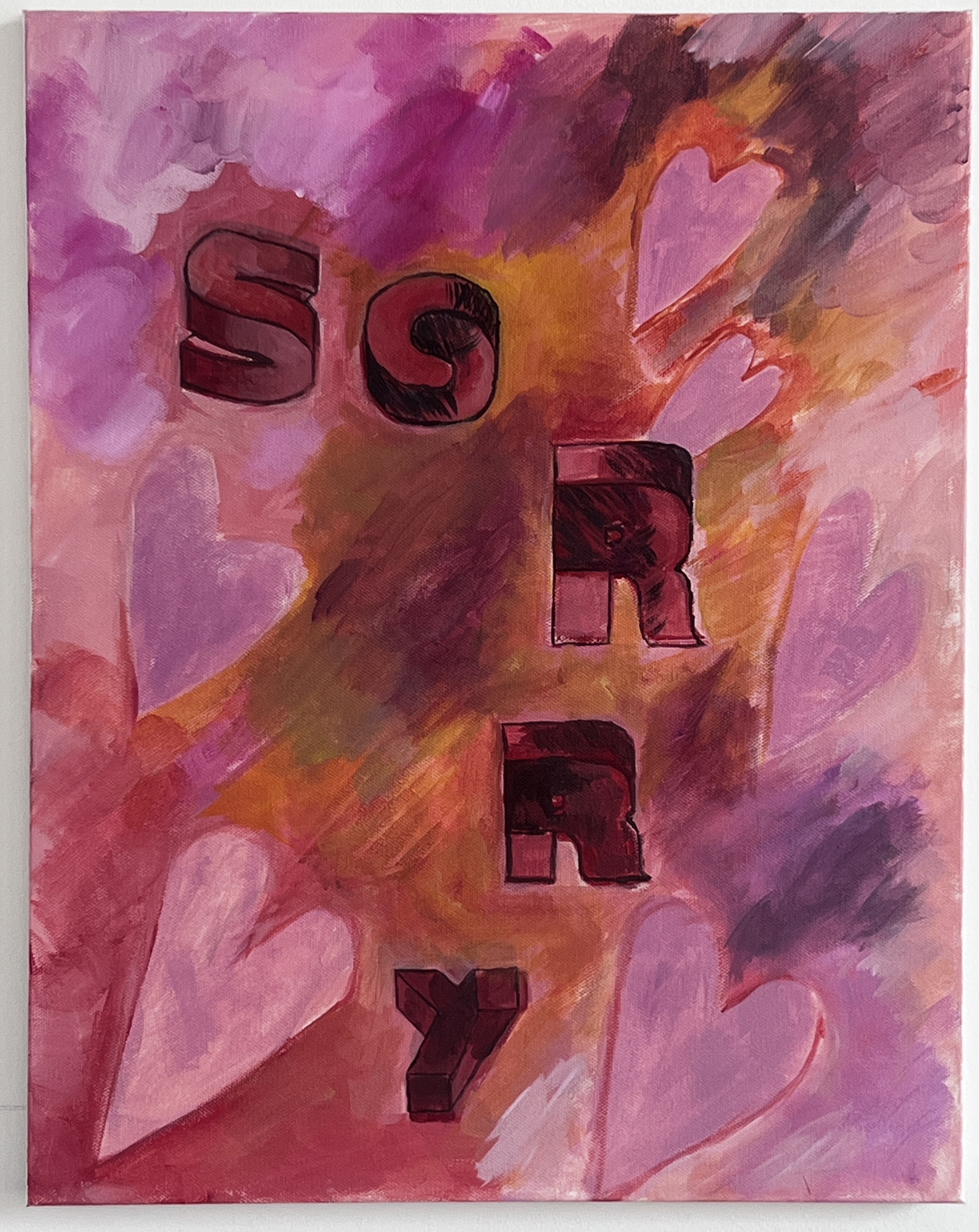 Sorry, 2023. Oil on canvas.