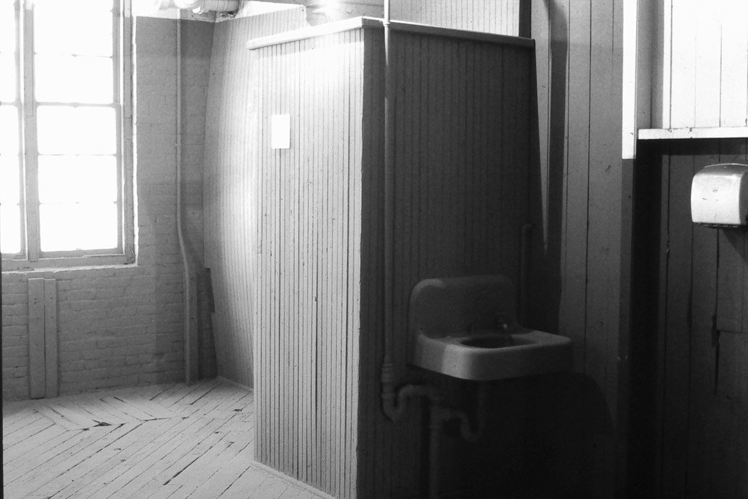 untitled (installation view), paint, printed cards