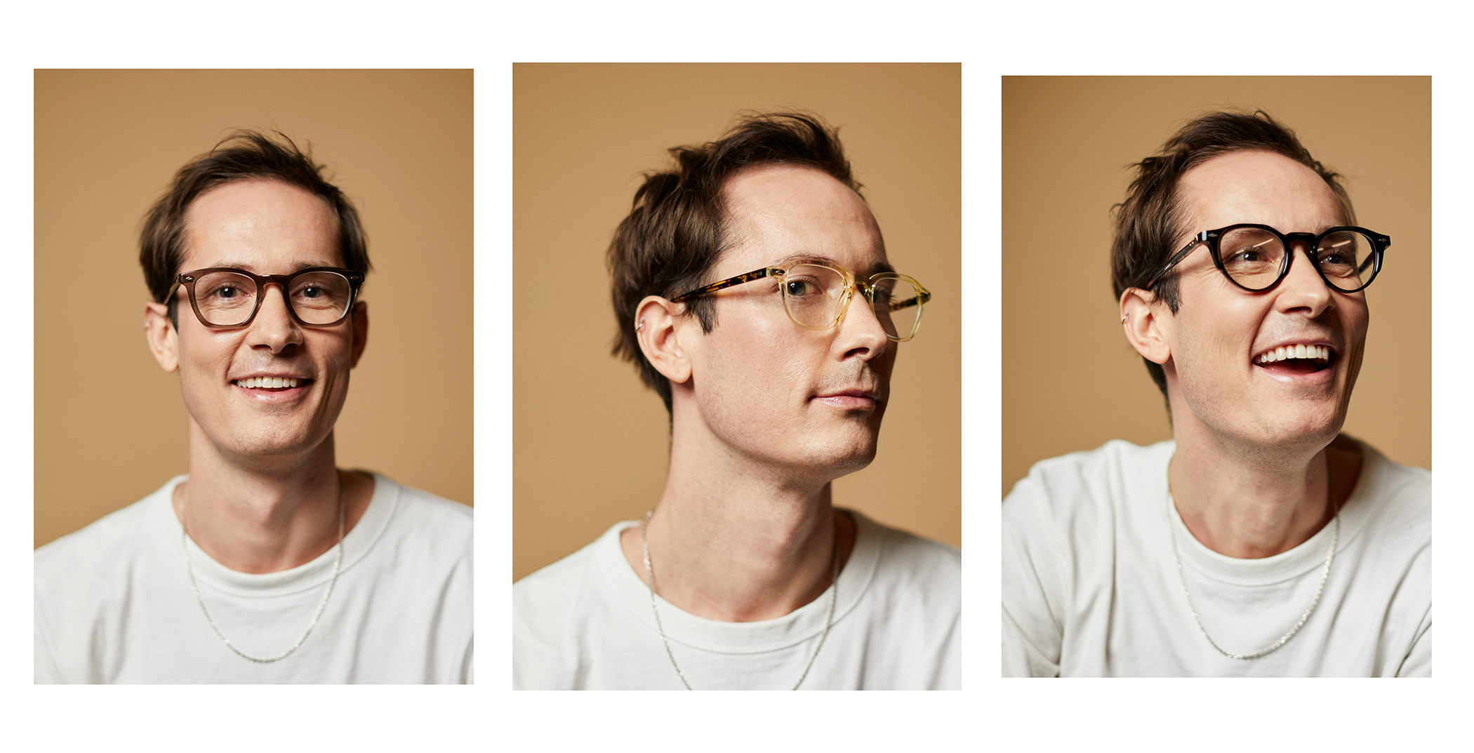Jamie Water's Glasses; Photographed by F. Martin Ramin; Grooming by Roy Liu