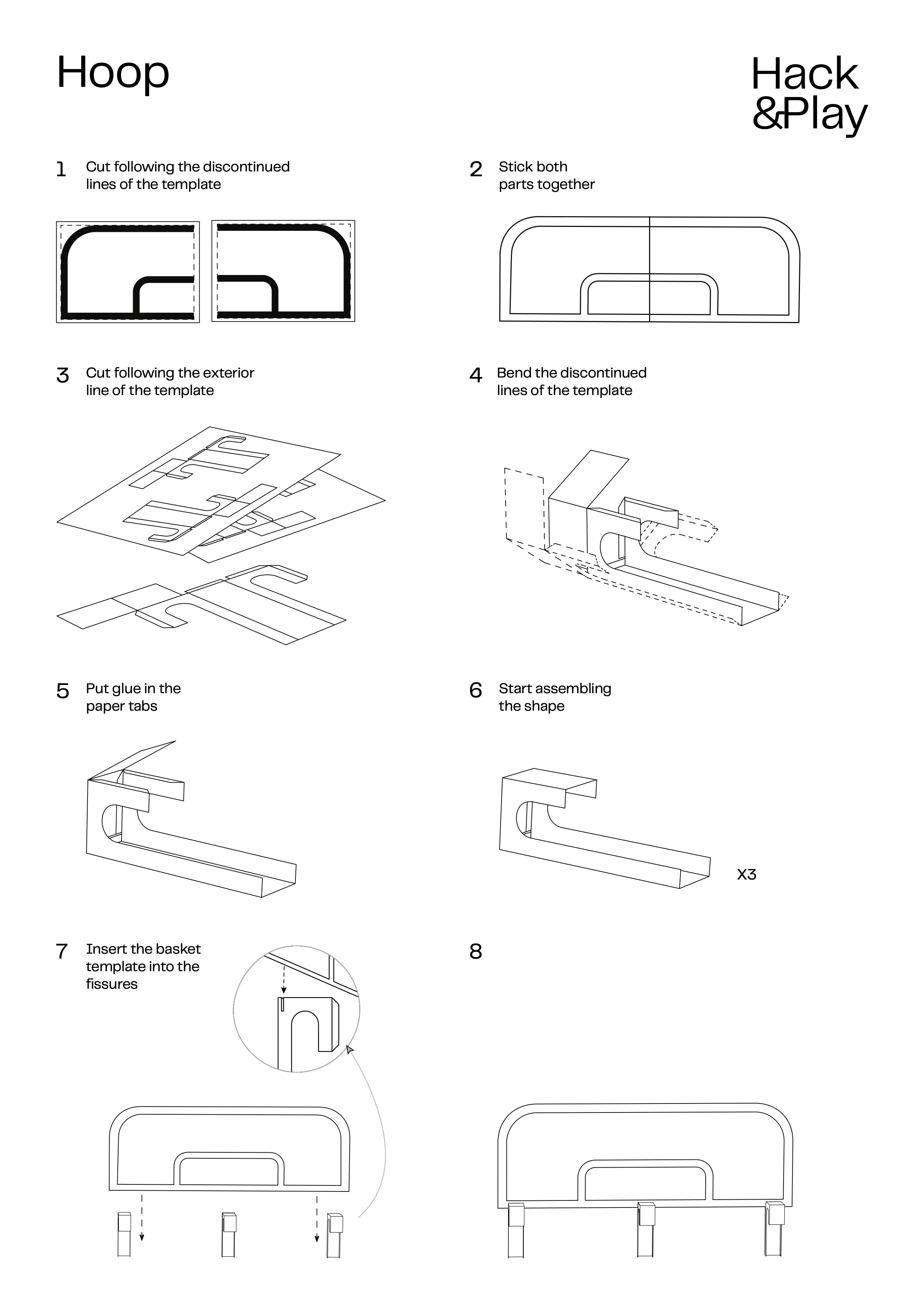 Instructions and template for Hoop