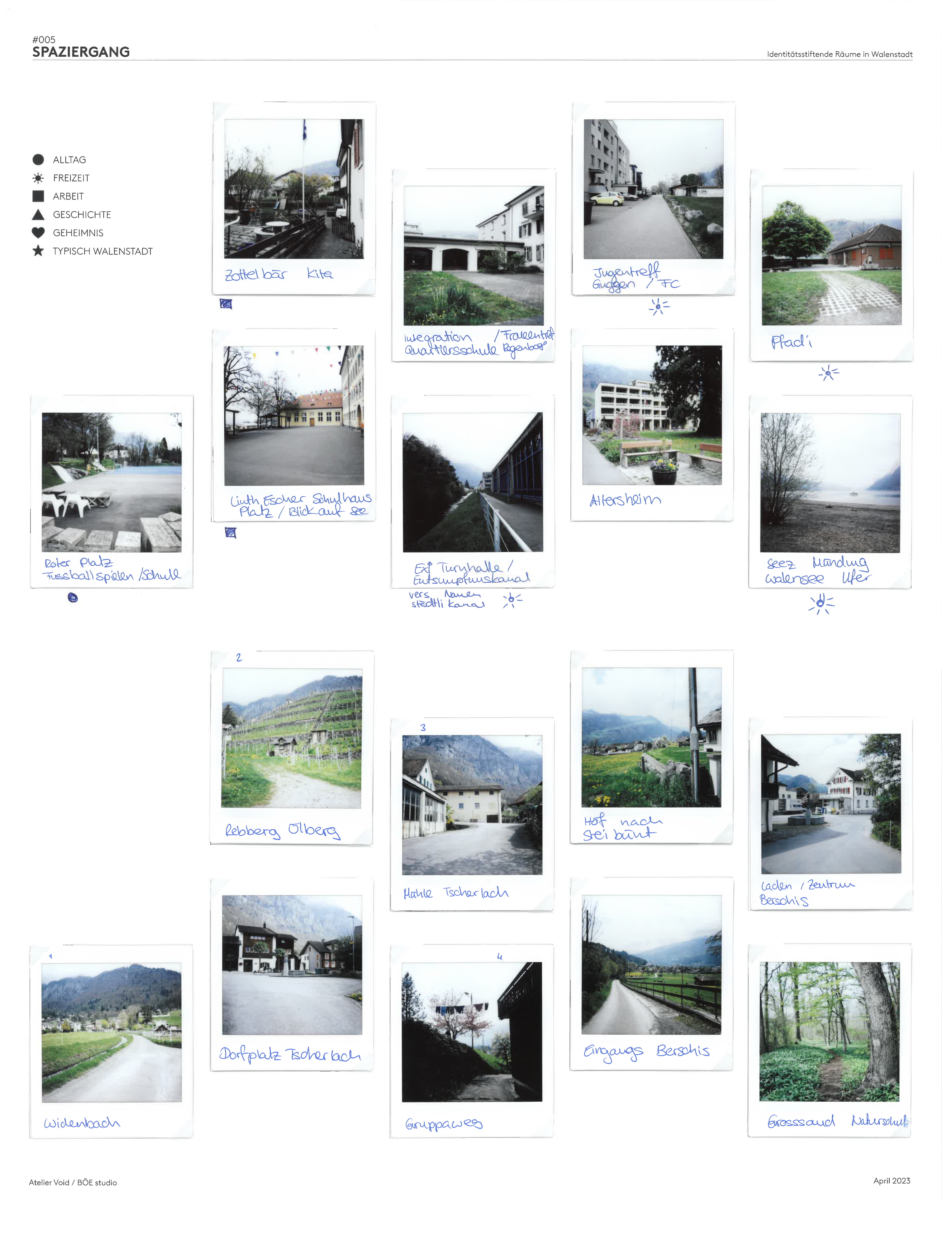 19.4.23 - Spaziergänge mit WissensträgerInnen, Identitätsanalyse Walenstadt, SG