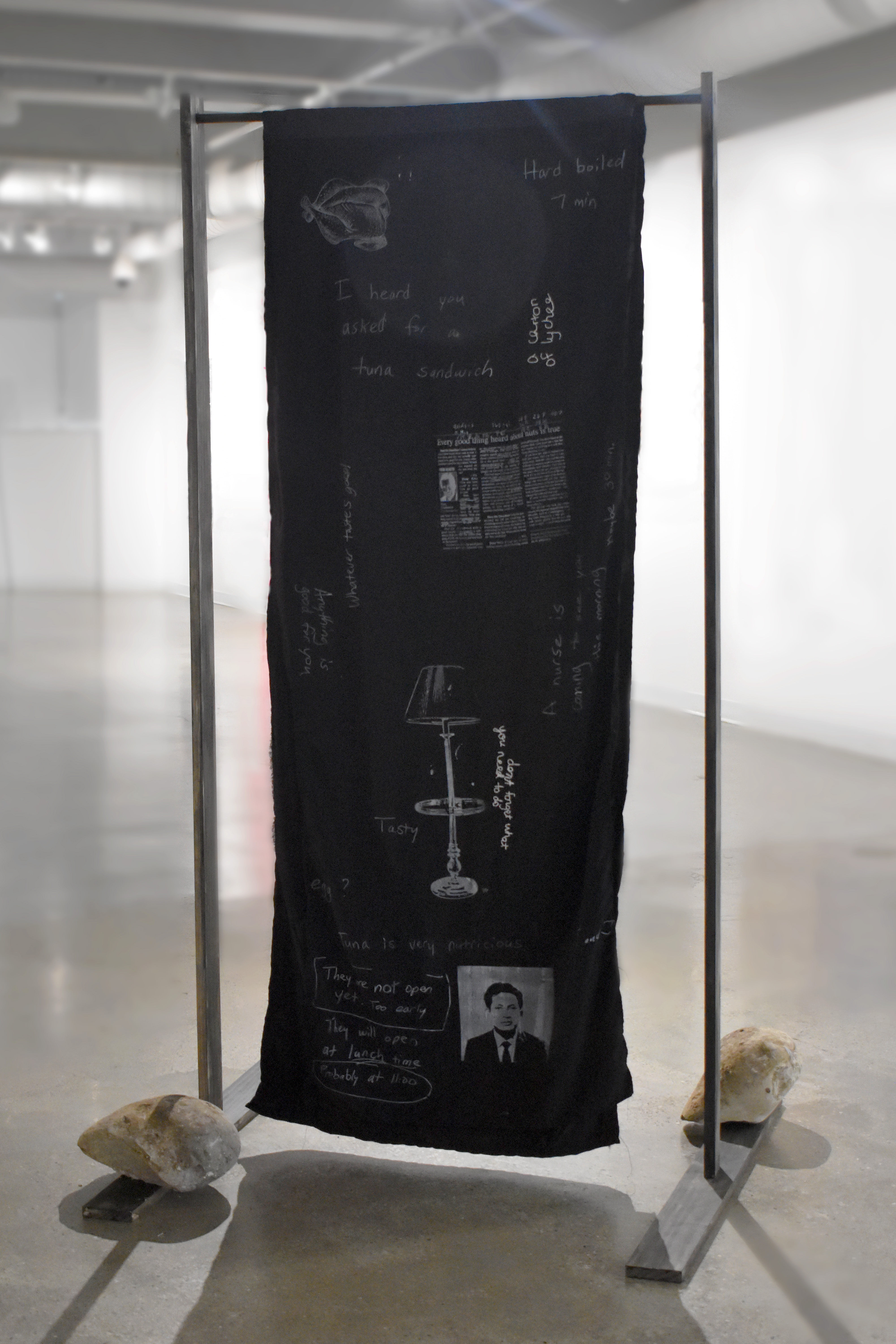 installation for Cradled As One, April 2023