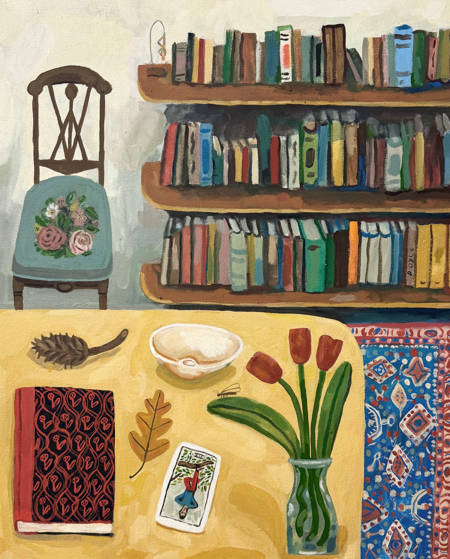 Michael Doyle, 'Looking For Answers', 2025, Acrylic, flash and latex on canvas, 30 1/4 x 24 1/4 in.