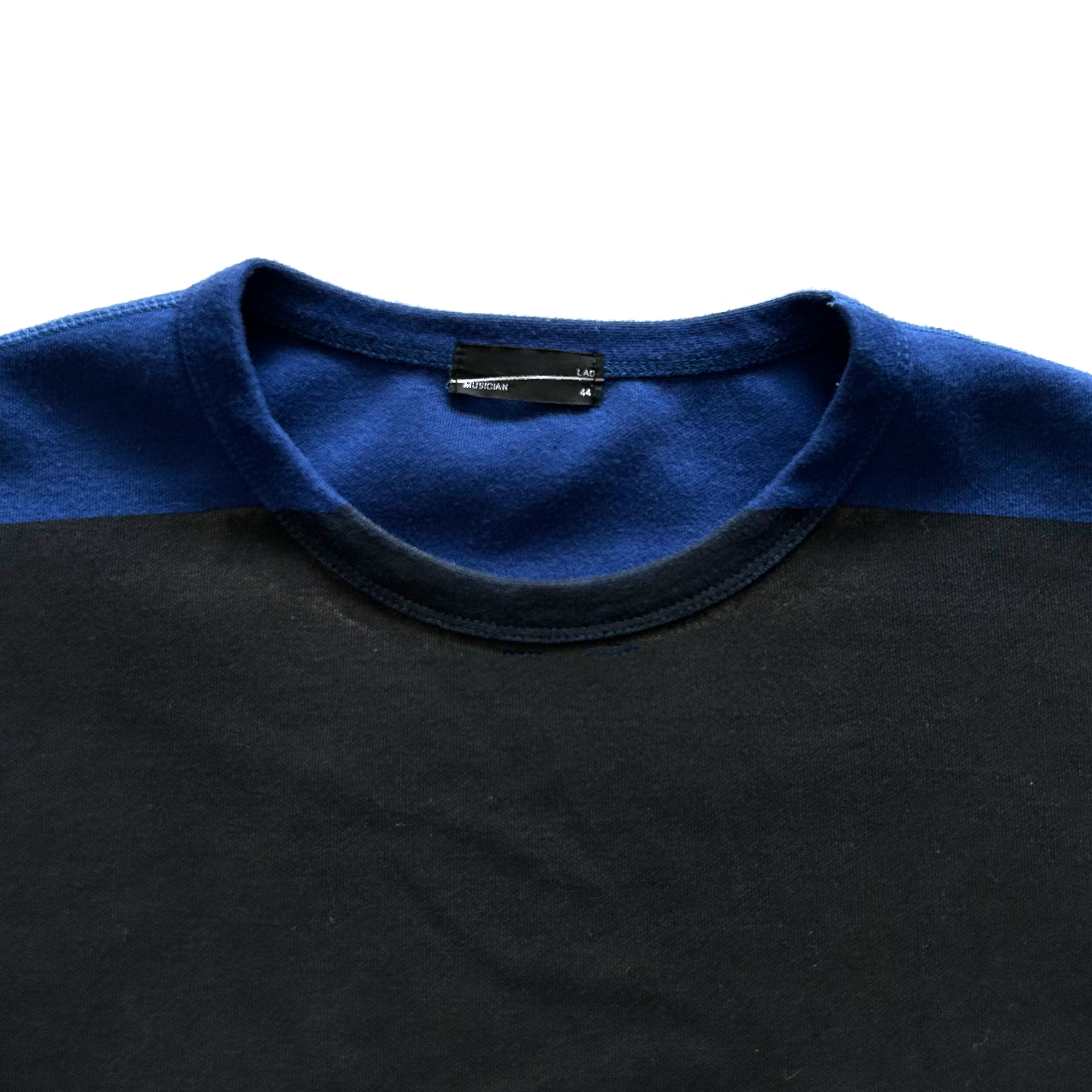 LAD MUSICIAN SS16 CURVED SLEEVE CREWNECK - SEA.LAM ARCHIVE