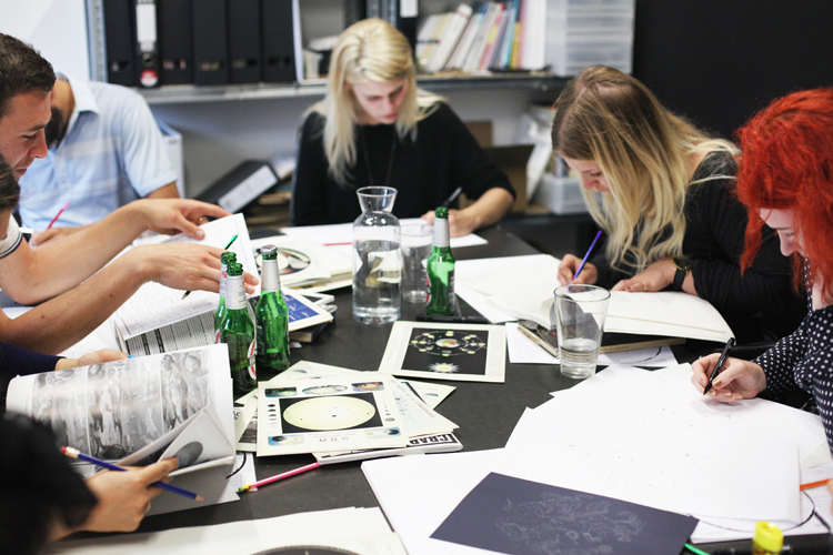 The Cosmic Zoo workshop at Ditto Press Studios July 2014