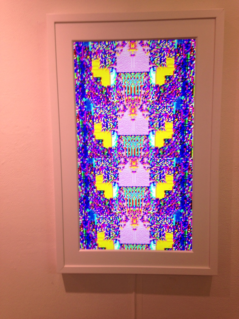 Algorithmic computer on display on the Meural digital canvas, 20"x30". 2016