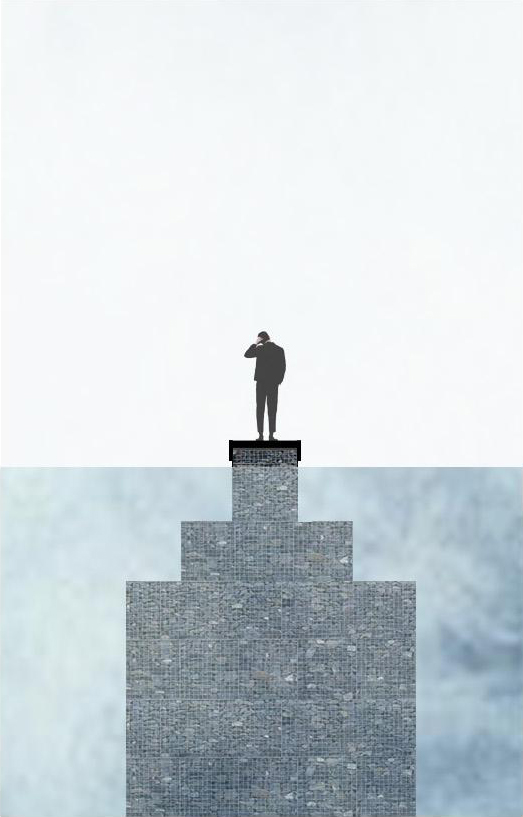 5) Reaching the end of the pier where to take a break and pause, looking at the view hearing how the water finds its way through the stones underneath.