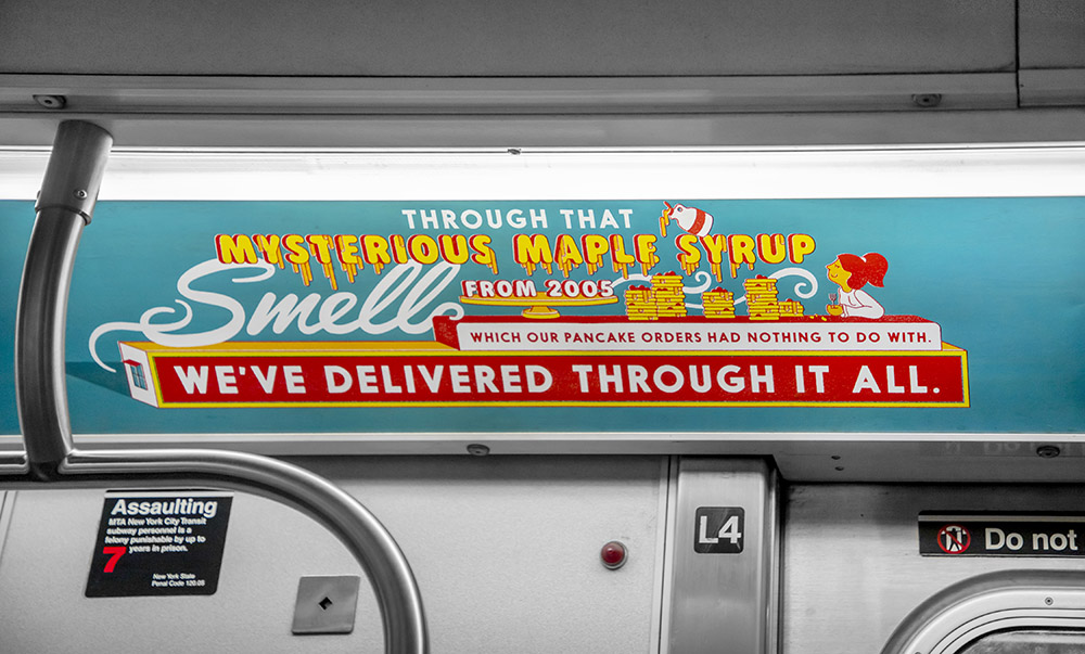 Seamless  New York City Subway Ad