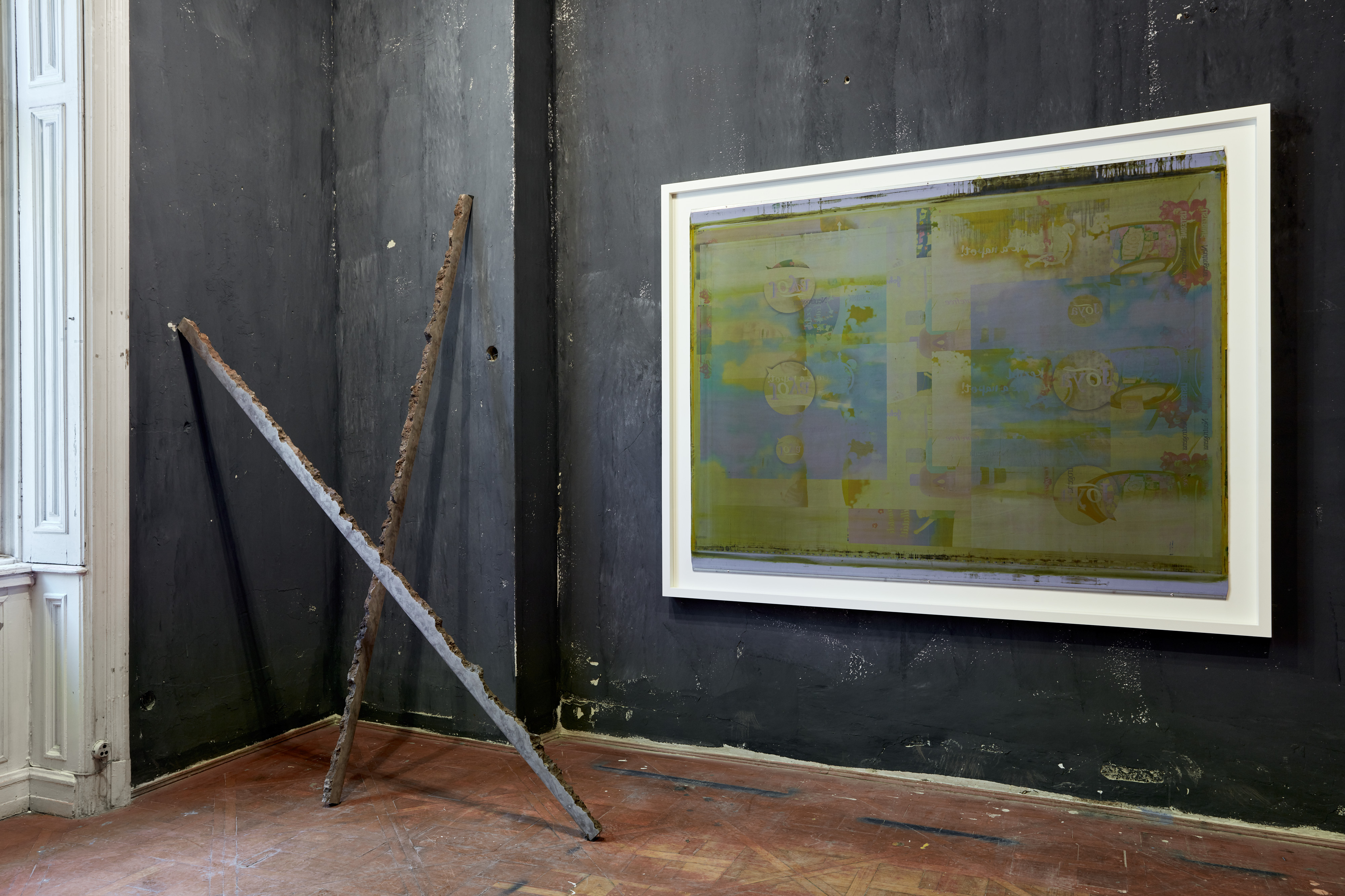 HEIDI: SYNTHETIC LANDSCAPE_offset printing blanket_212 x 165 cm_2020 @ Finally we can learn something_Kincsem Palace, BP, HU