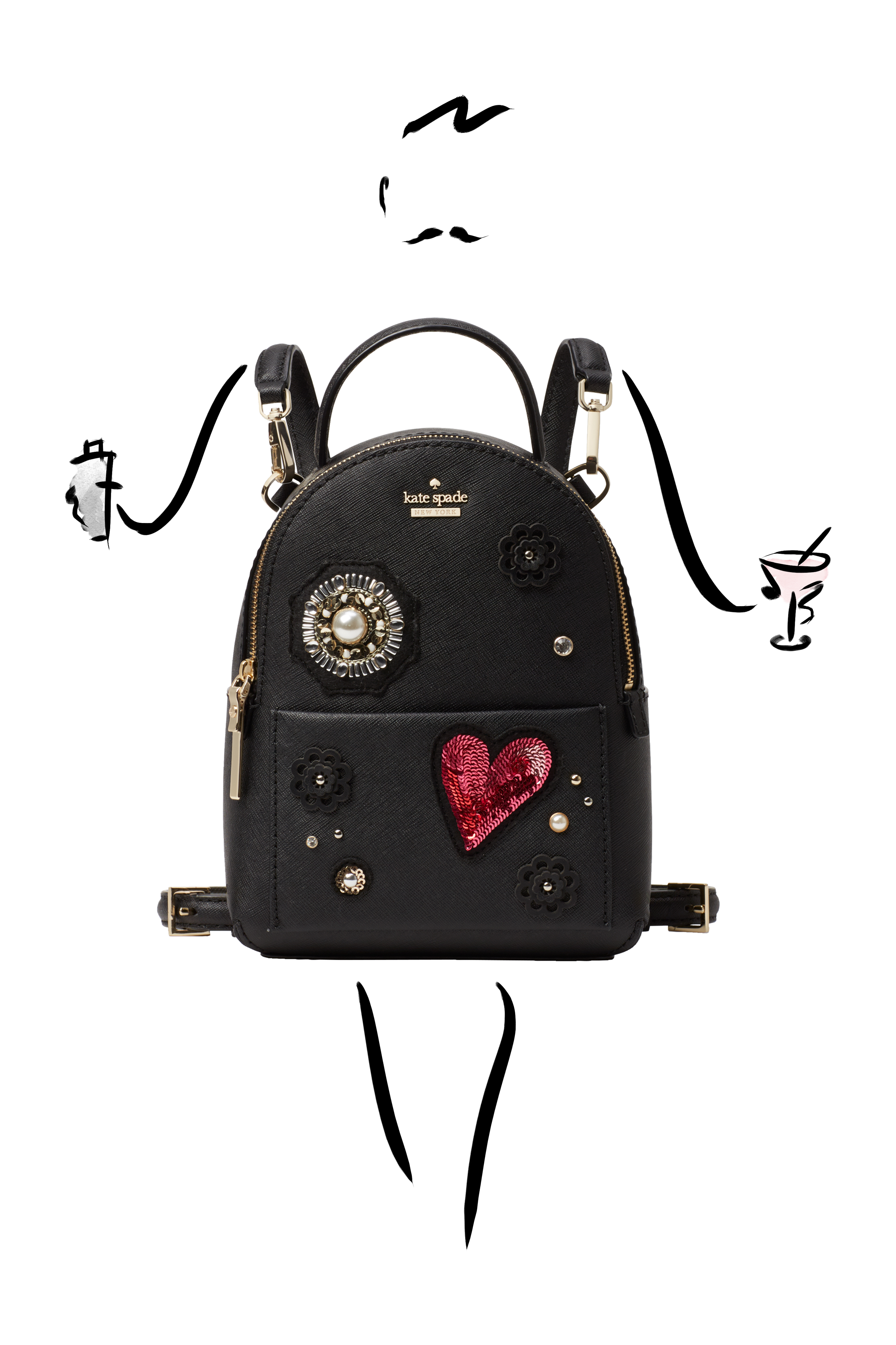 Kate Spade Finer Things Merry Mini Backpack