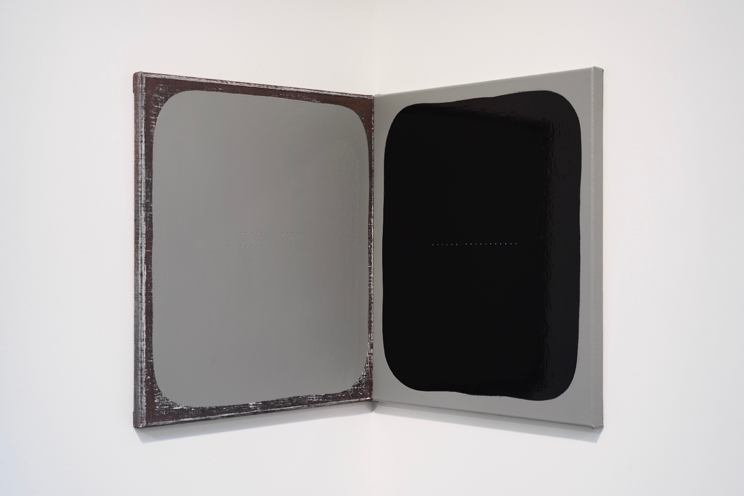 'Roommate no 3' (collector's title), 2011, acrylic and alkyd on canvas, 50 x 90 cm, private collection