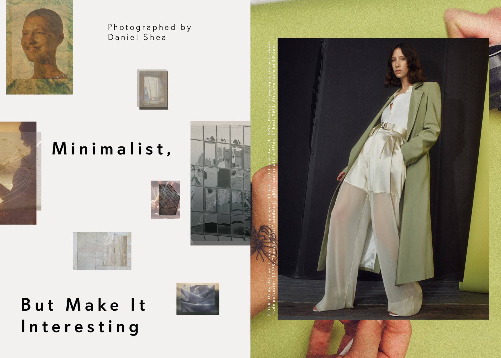 Clean Lines Spring 2022 Chapter 1 photographed by Daniel Shea styled by Delphine Danhier