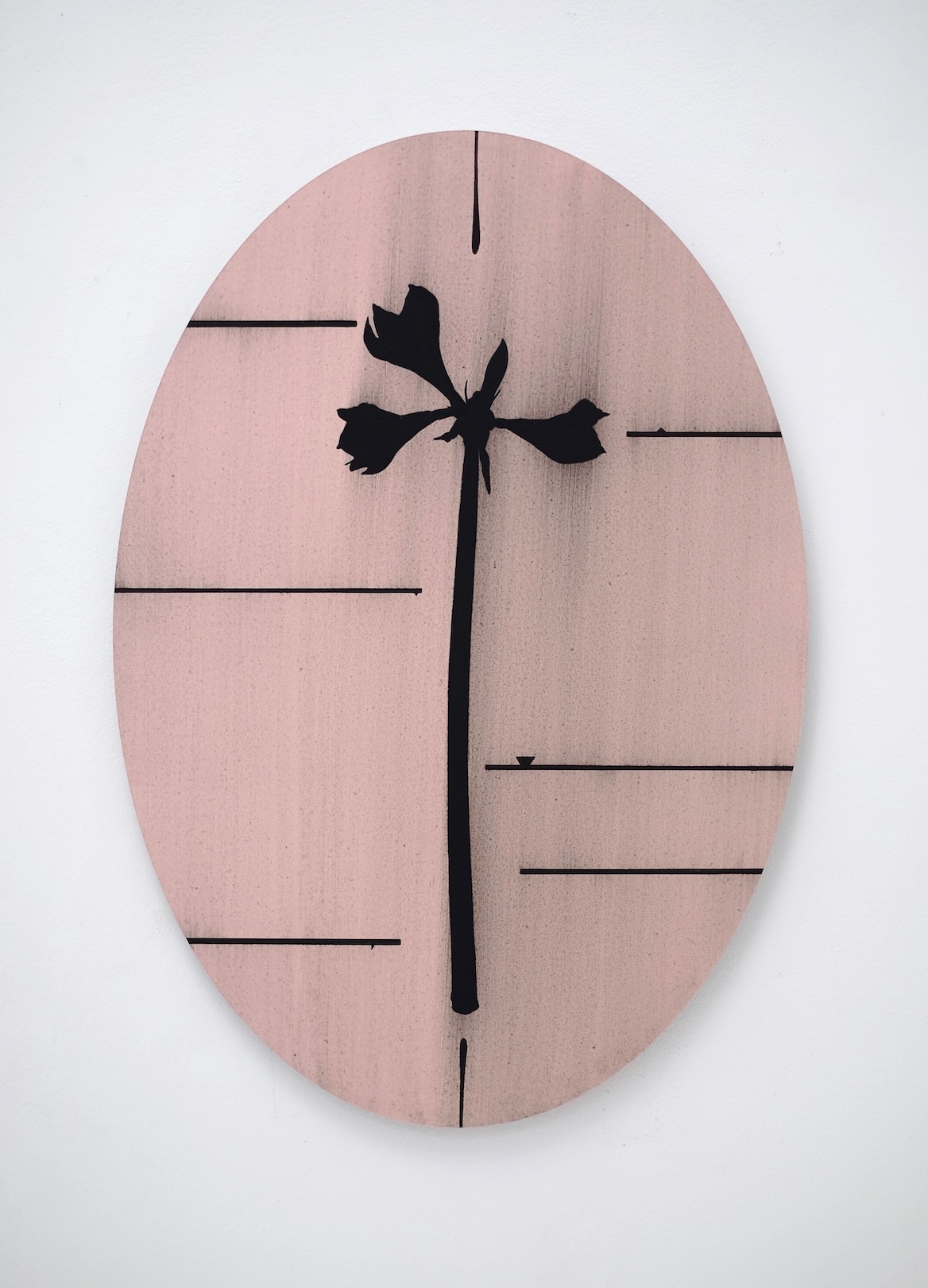 Untitled 2020, acrylic on paper/aluminium, 44.5 x 31 cm