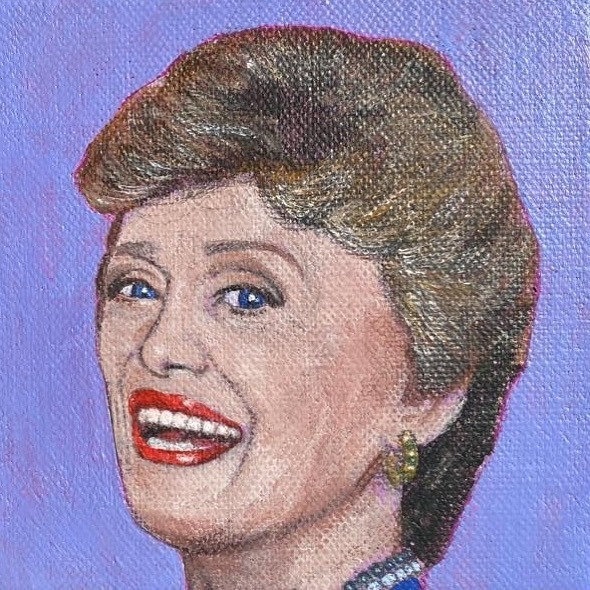 "BLANCHE"10 x 10 cmAcrylic on canvas£125 (UNFRAMED) ︎