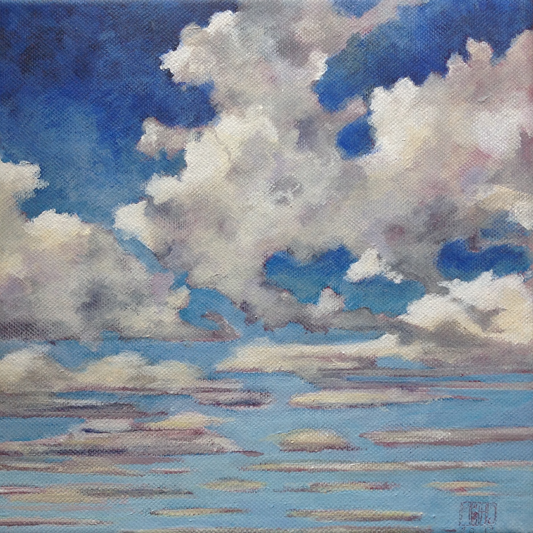 402–Wolkenstudie 120×20 cmAcryl auf Leinwand2017︎ Bild kaufen