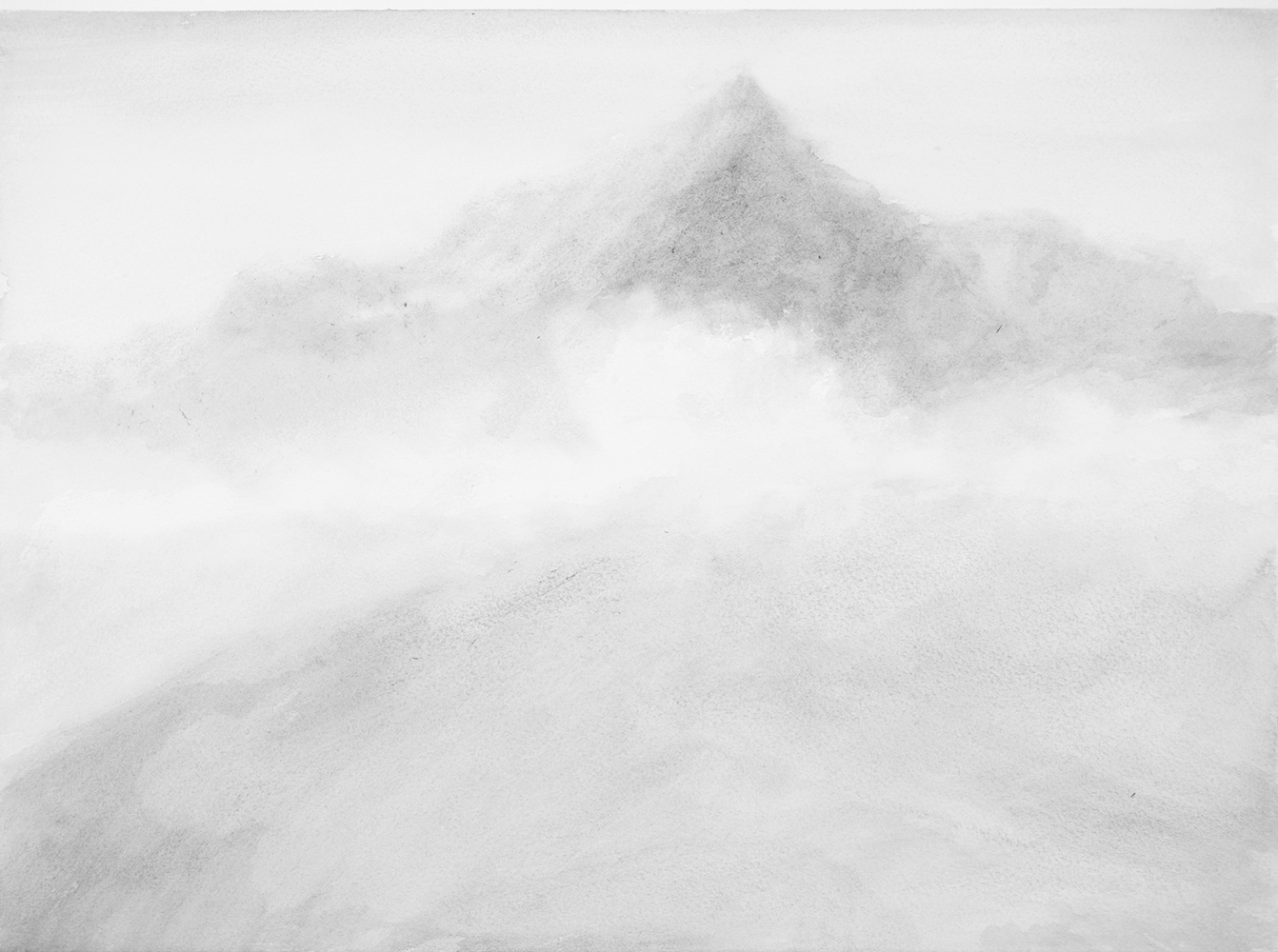 Pointe, brume, lumièregouache on paper28 x 38 cm, 2022