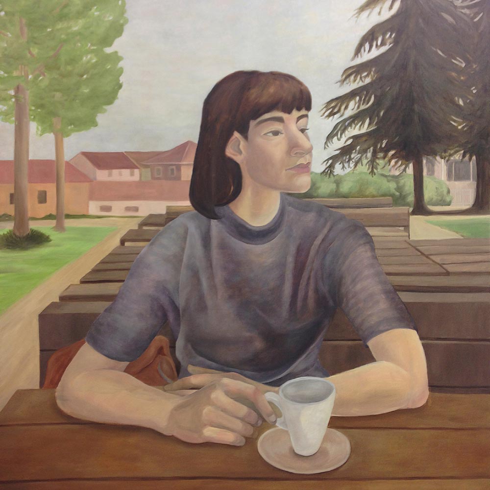 Pauline ||, oil on canvas, 2017, 100x100cm