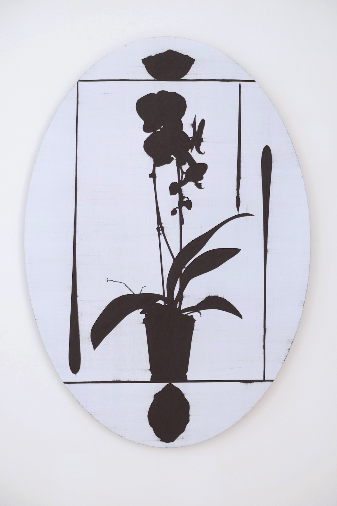 Untitled 2017, acrylic on aluminium, 98 x 68 cm