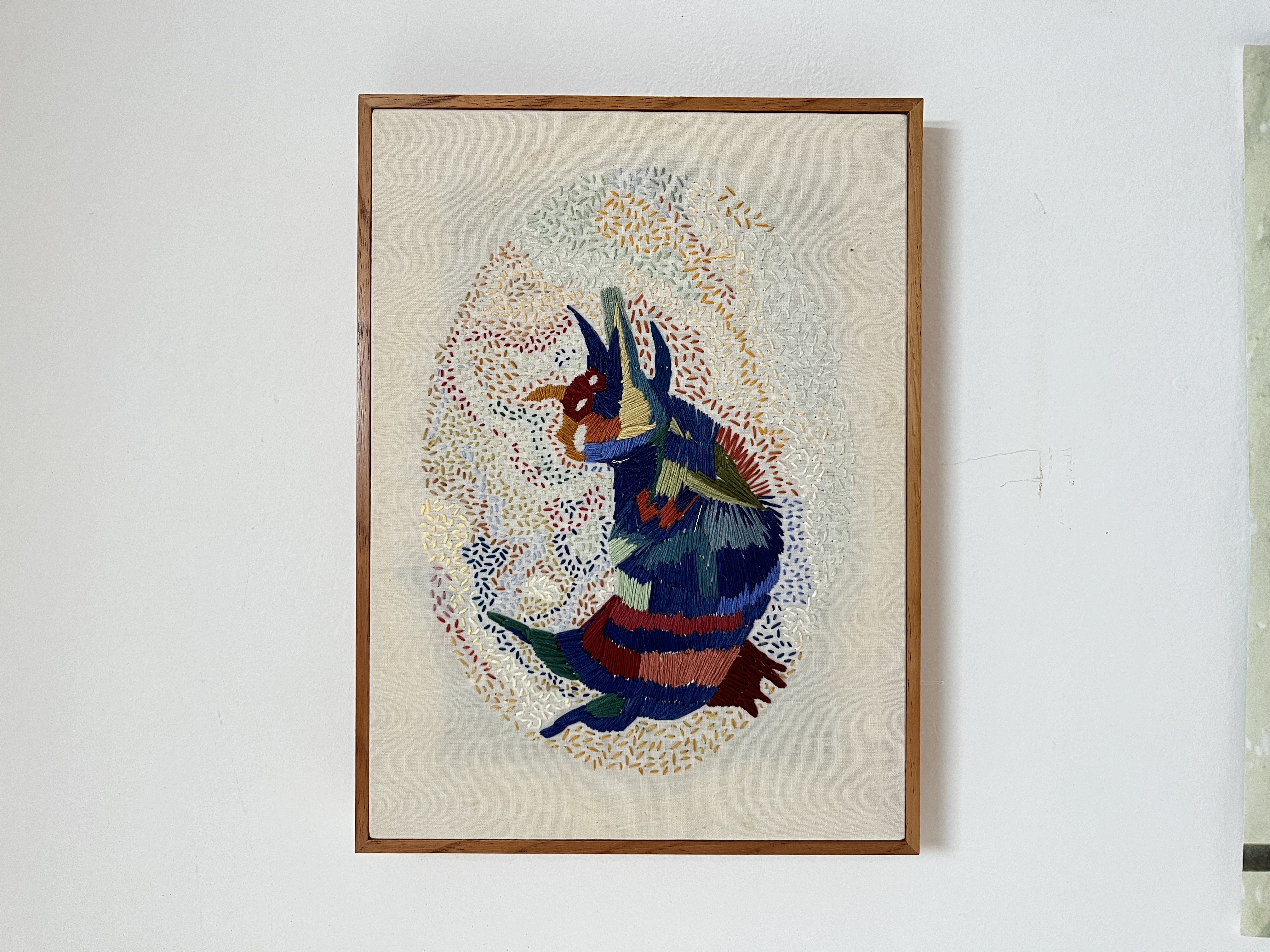 Mamíferos | Bordado sobre algodão | 24cm x 32,5cm | 2024