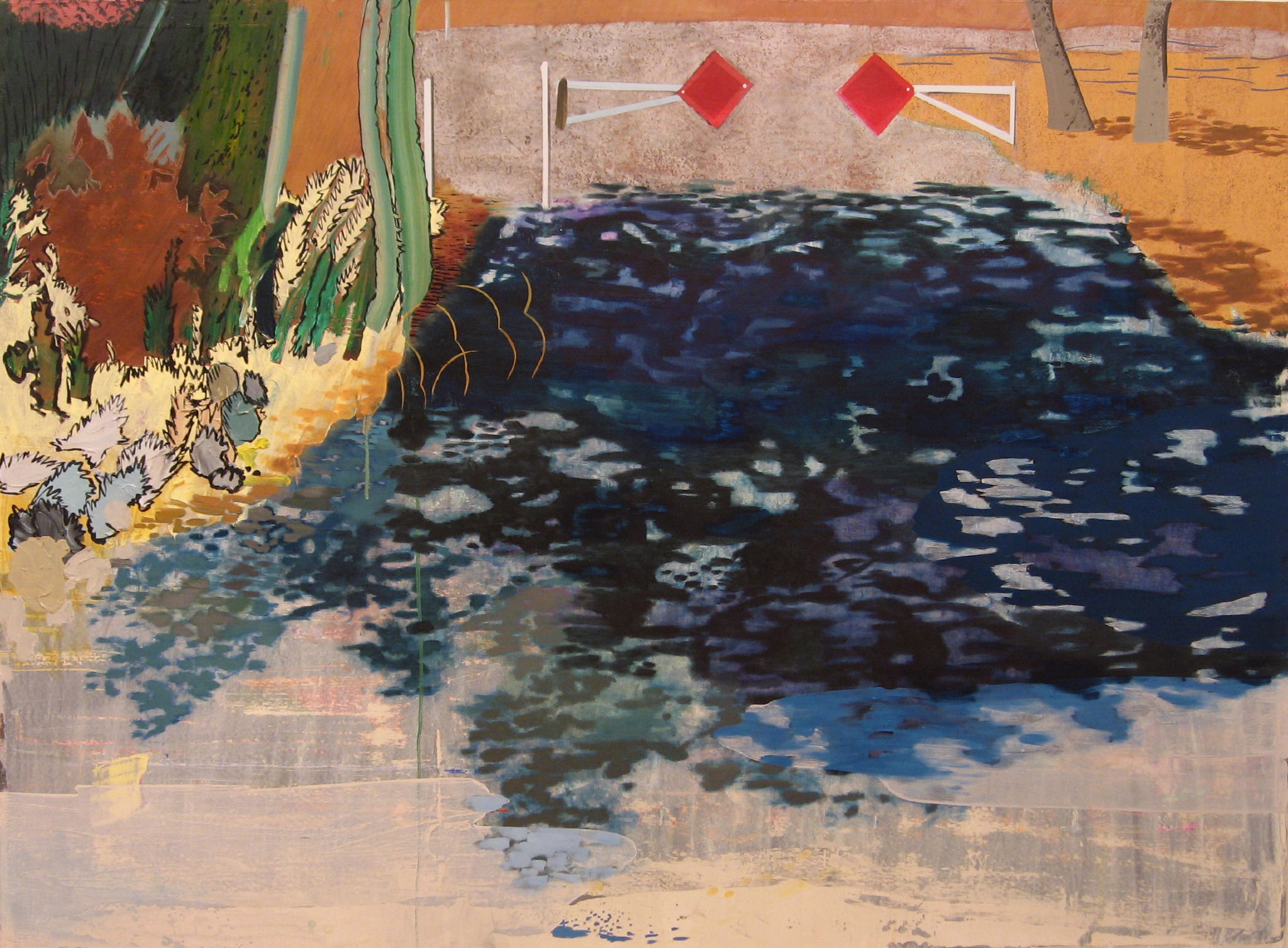 Bush Valley Landfill, Acrylic and Oil on Canvas, 48"x65" 2006