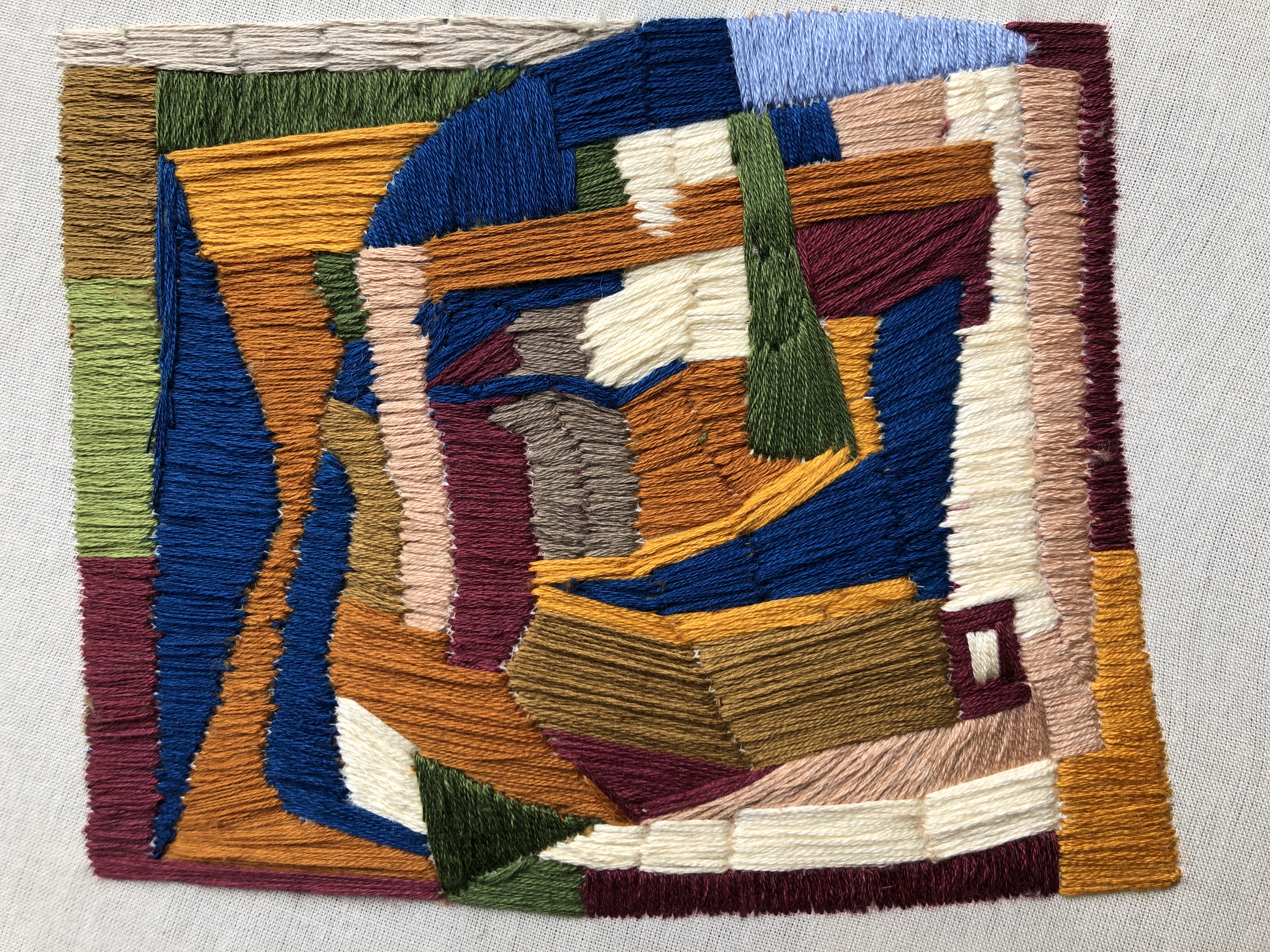 Compactuar | Bordado sobre algodão | 18cm x 12cm | 2020