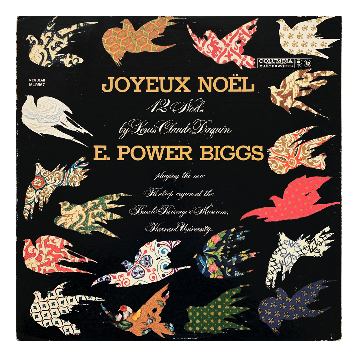 Columbia Masterworks ML 5567 Louis Claude Daquin - Various E. Power Biggs Design: Milton Glaser (artwork)