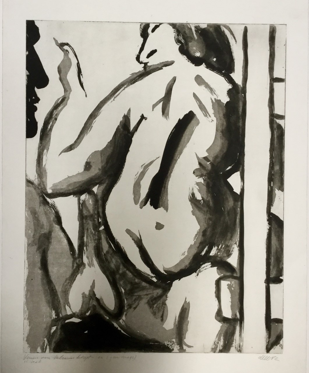 Venus en Mars 1982 - eau forte et sucre 65x45 cm