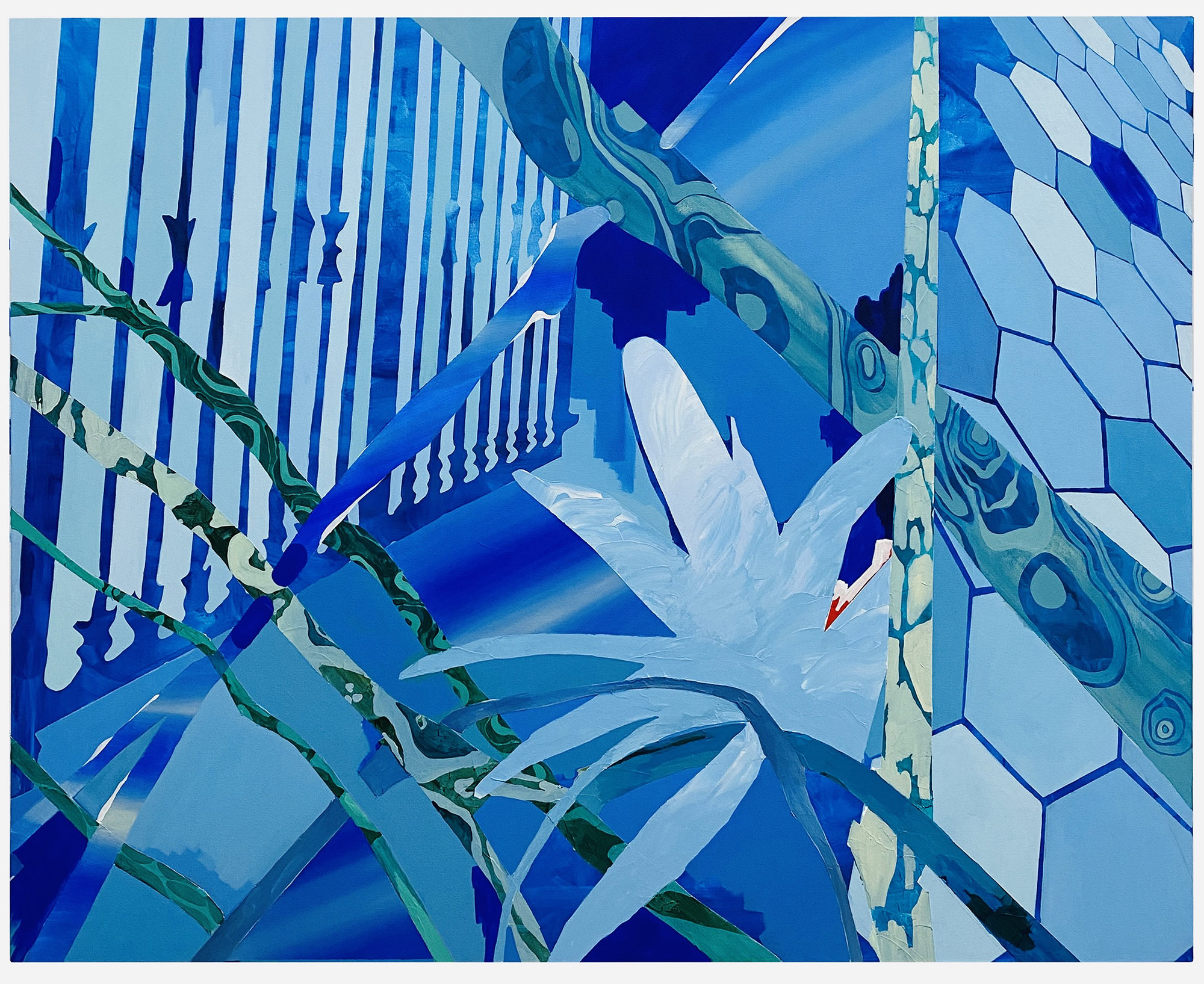 Metascape number IV, 2023. Acrylic on canvas, 120 x 150 cm.