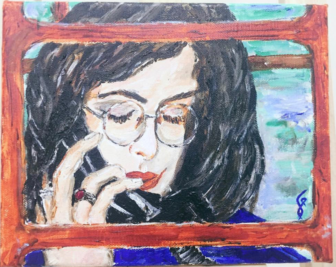 The Last Call 📞  #acryliconcanvas 8x10 "