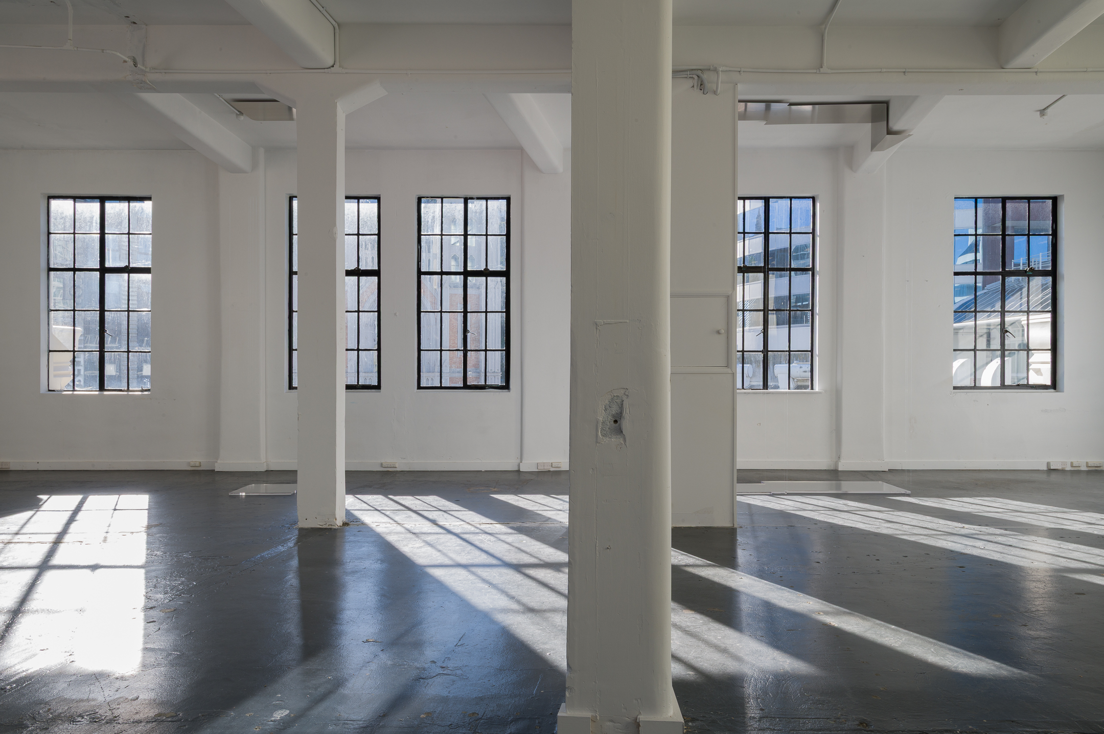 Outset, installation view, Level 4, 99 Willis Street, 6:02PM, 11 November 2025