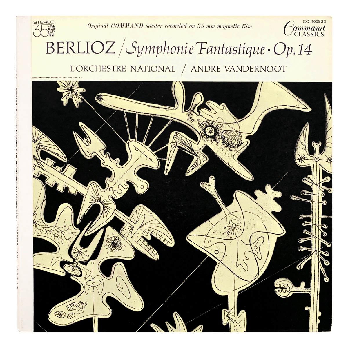 Command CC 11009 SD Hector Berlioz - Symphonie fantastique, Op.14 Orchestre National de France - André Vandernoot Design: Gabor Peterdi (artwork)