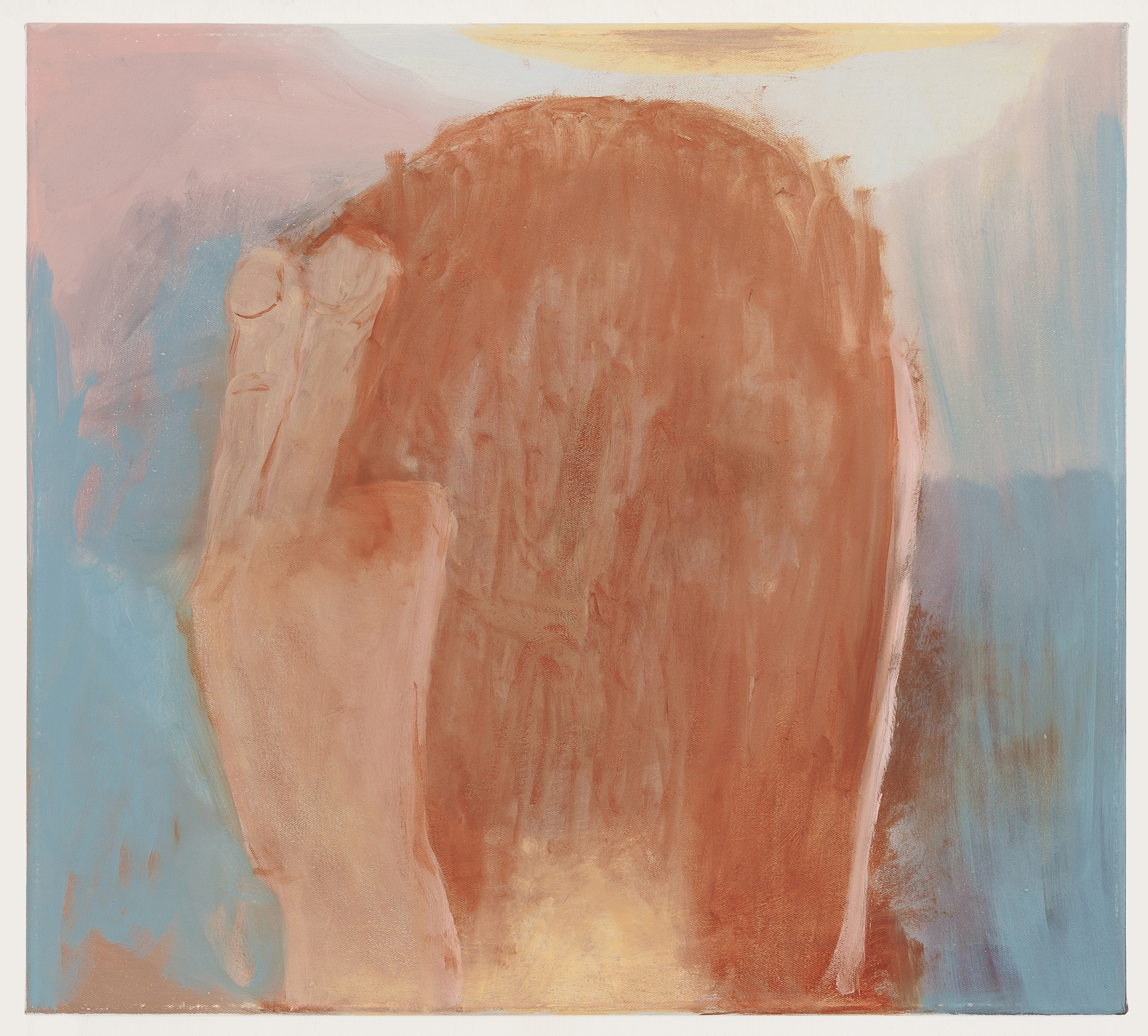 Jesus 1, 2024 Öl auf Leinwand 45 × 50 cm