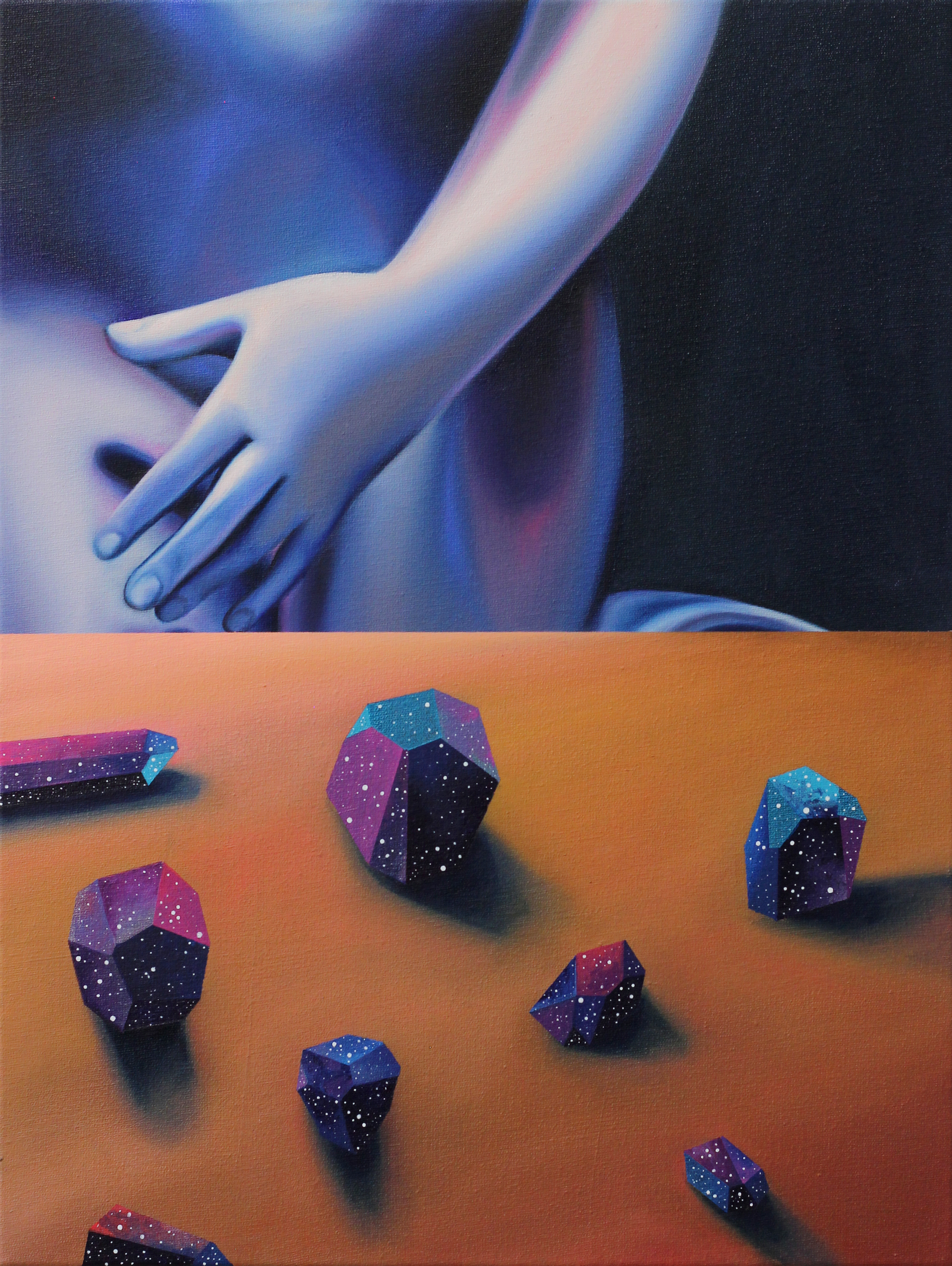 As sementes, 2024. Óleo sobre tela, 30 x 40 cm.