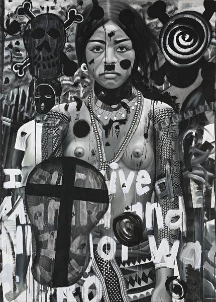 David Griggs, ‘Zombie Kiss’, 2009, acrylic on canvas, 290 x 183 cm