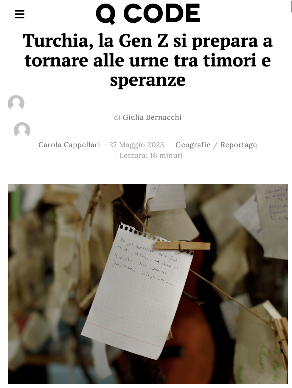 Q Code - Turchia, la Gen Z si prepara a tornare alle urne tra timori e speranze 