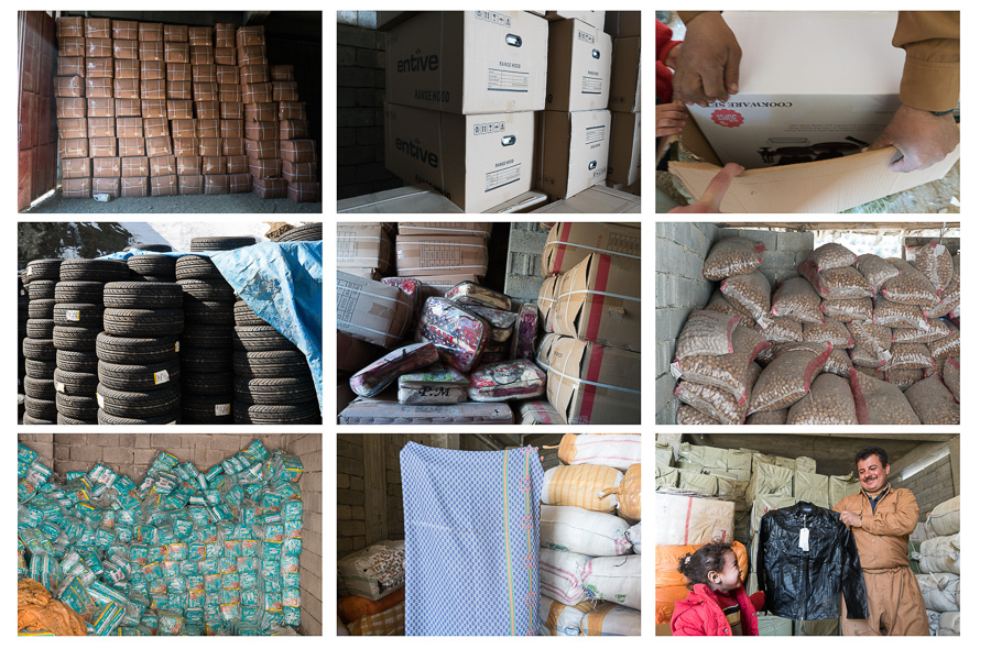 Loin des images sulfureuses, une grande partie des produits transport&eacute;s sont des biens de consommation courante : couches, v&ecirc;tements, &eacute;lectrom&eacute;nager, pneus de voiture et aussi cigarettes et alcool