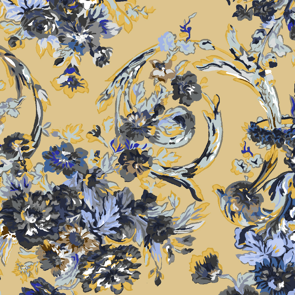  client's artwork developed for  engraving/ repeat/ colorway