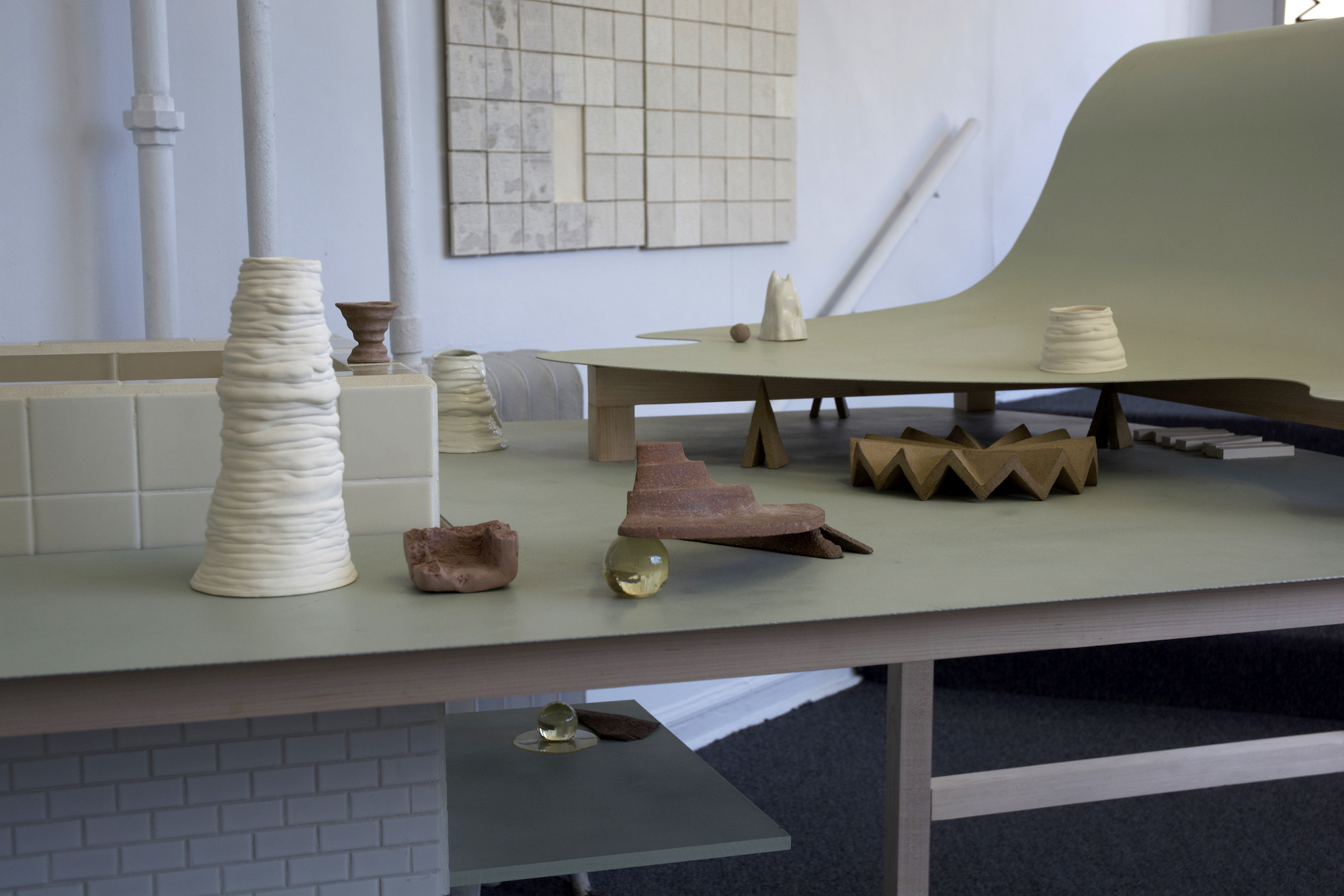 Water Table and Map of Uncertainty by Saebom Yang, installation view at Roman Susan